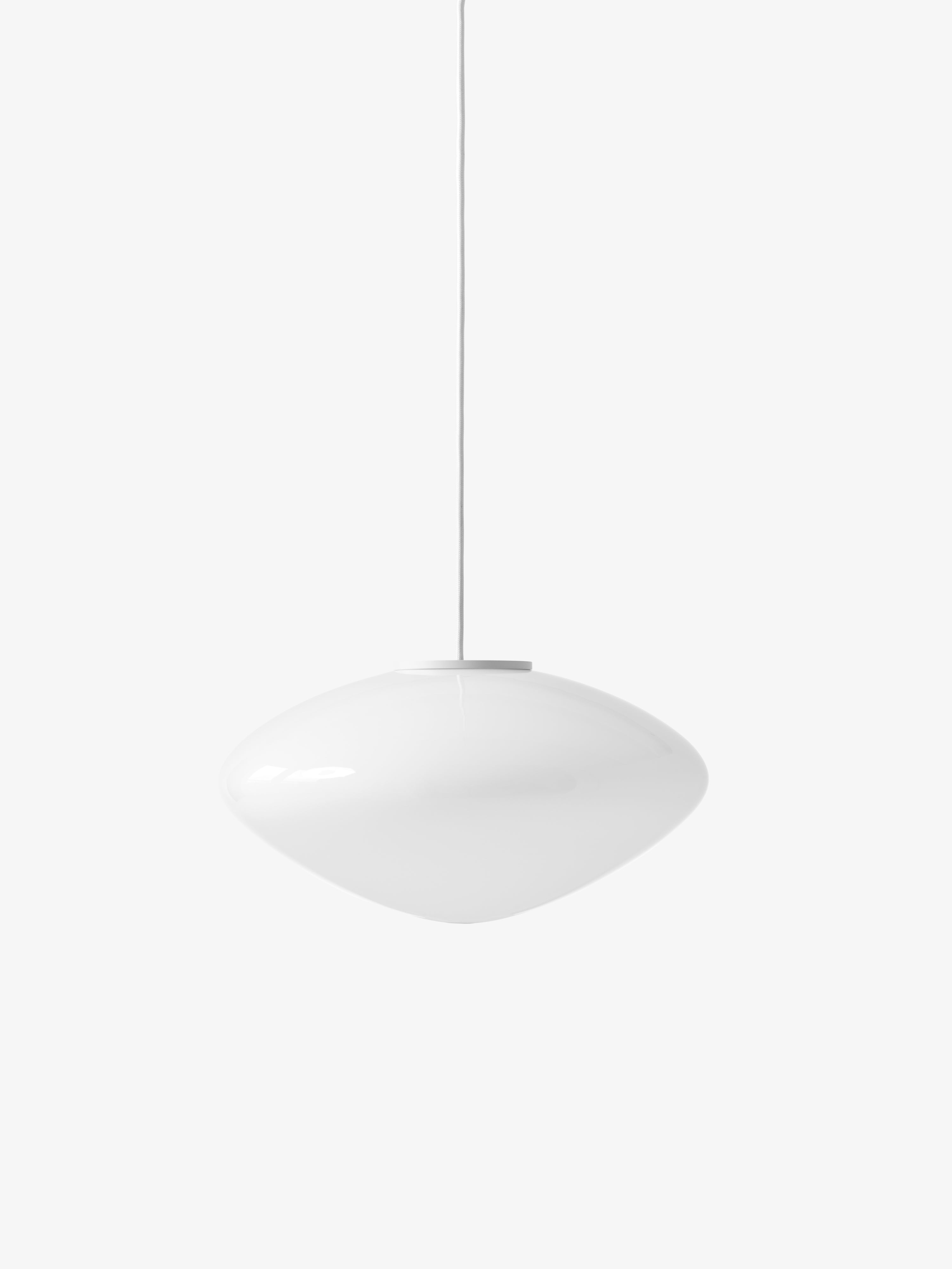 Pendant lamp MIST with opal shade
