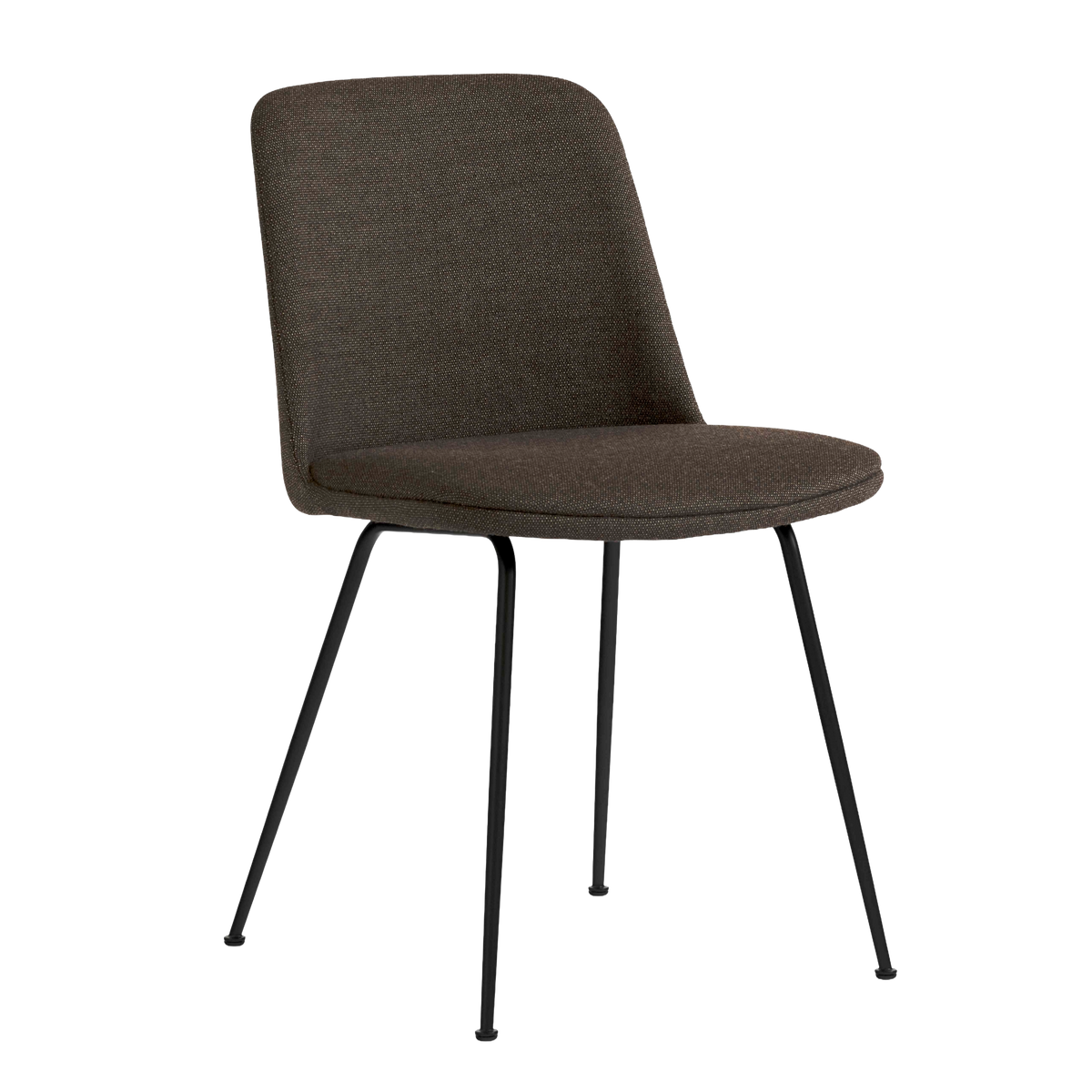 RELY HW9 upholstered chair with a black base