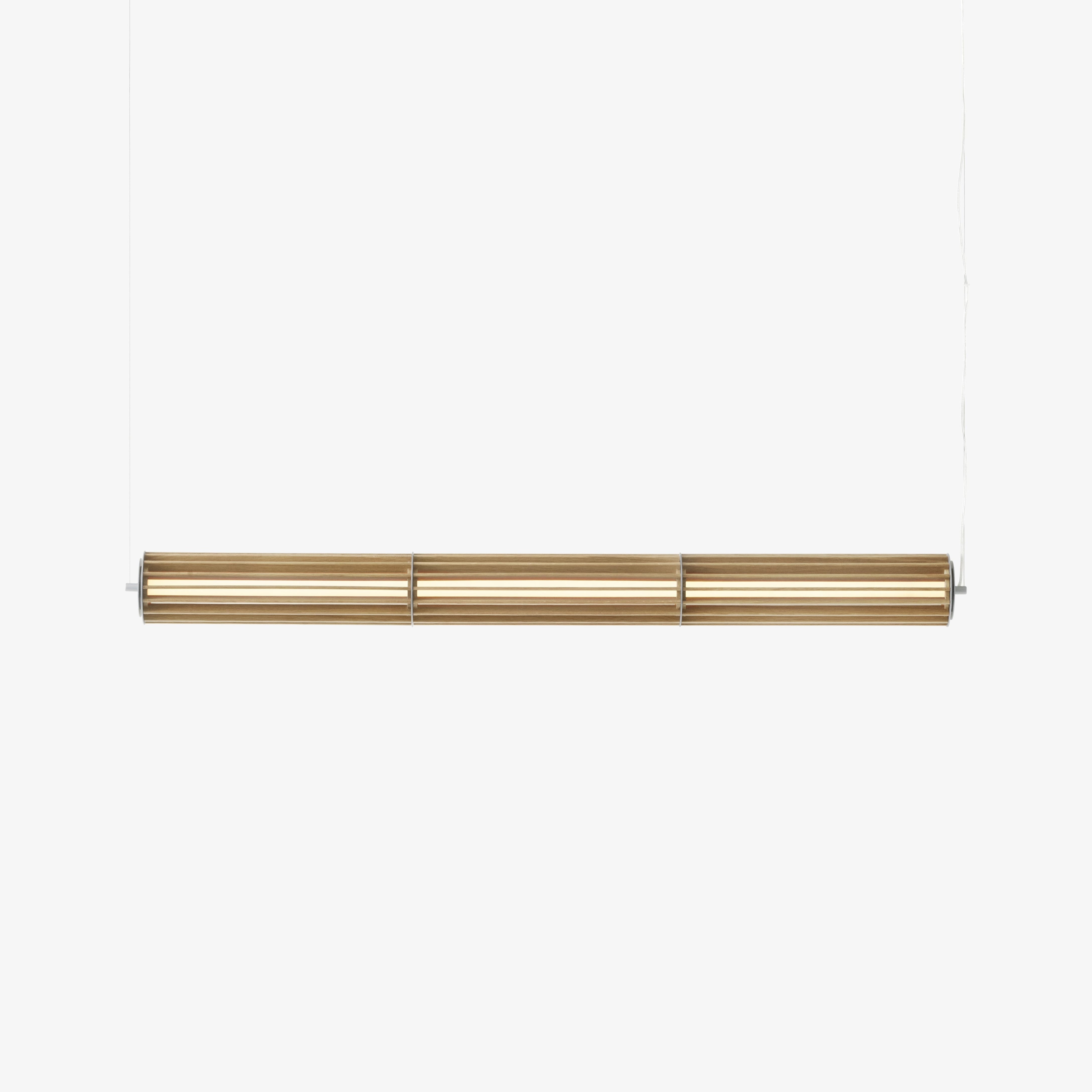 NUMBRA TY1 pendant lamp in aluminum with oak wood