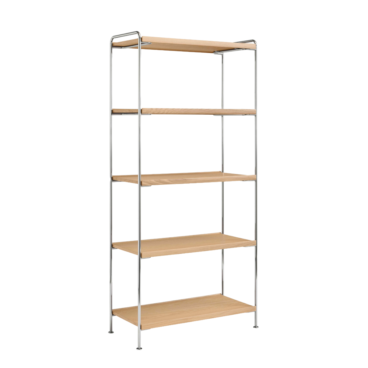 ALIMA NDS6 chrome shelf with oak wood