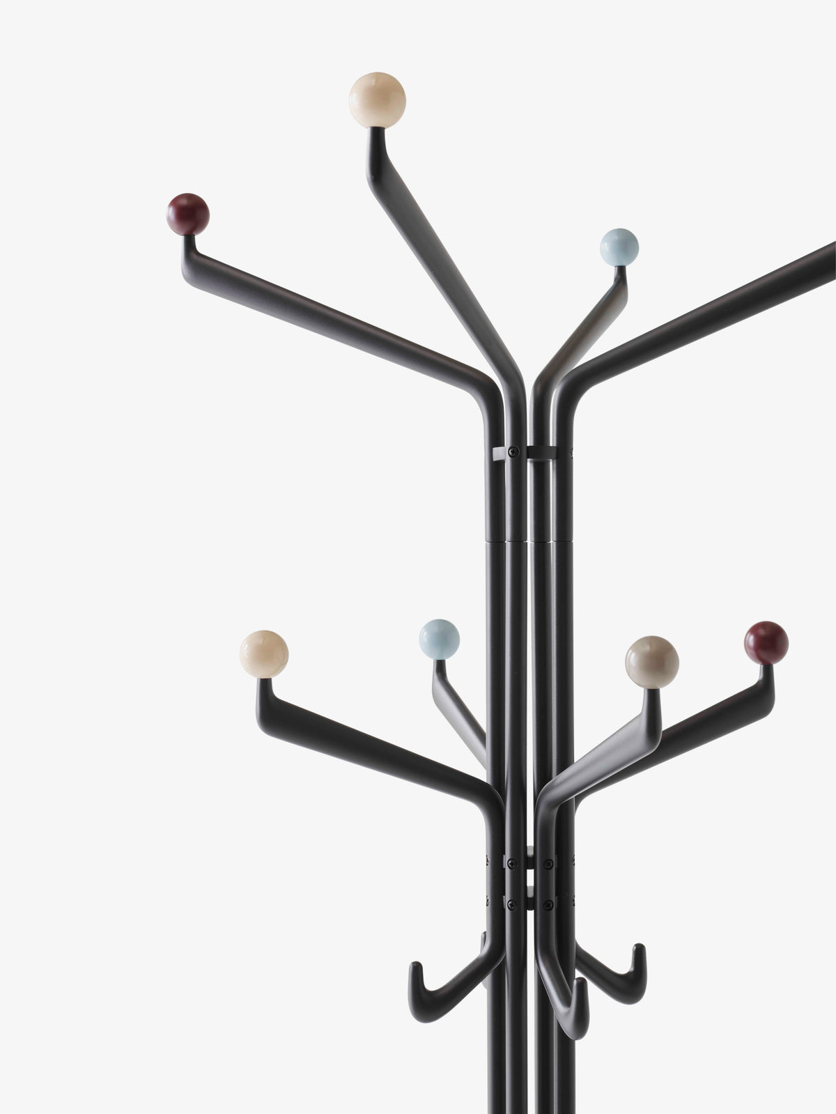 CAPTURE SC77 Freestanding Coat Rack in Graphite with Colorful Finish