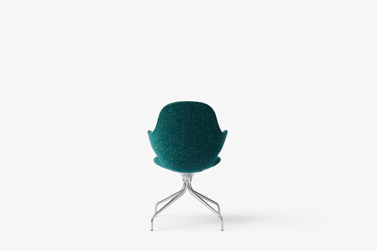 CATCH JH2 upholstered swivel chair with an aluminum base