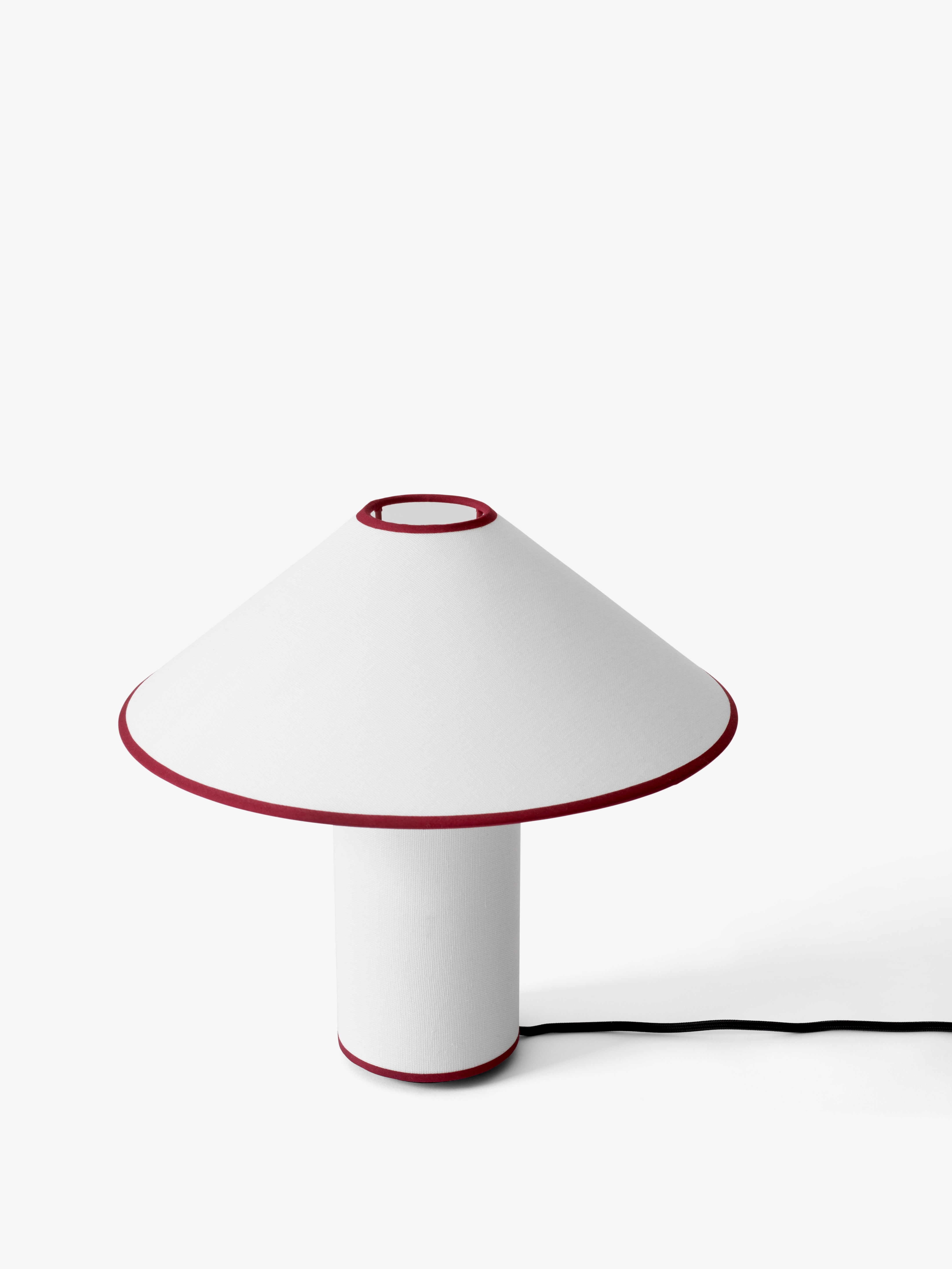 COLETTE ATD6 Table Lamp in White with Red Finish