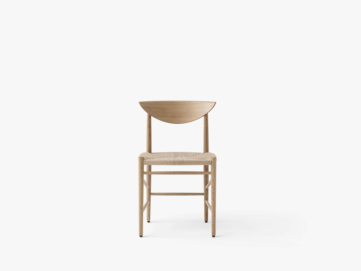 DRAWN HM3 chair in oiled oak with a woven seat