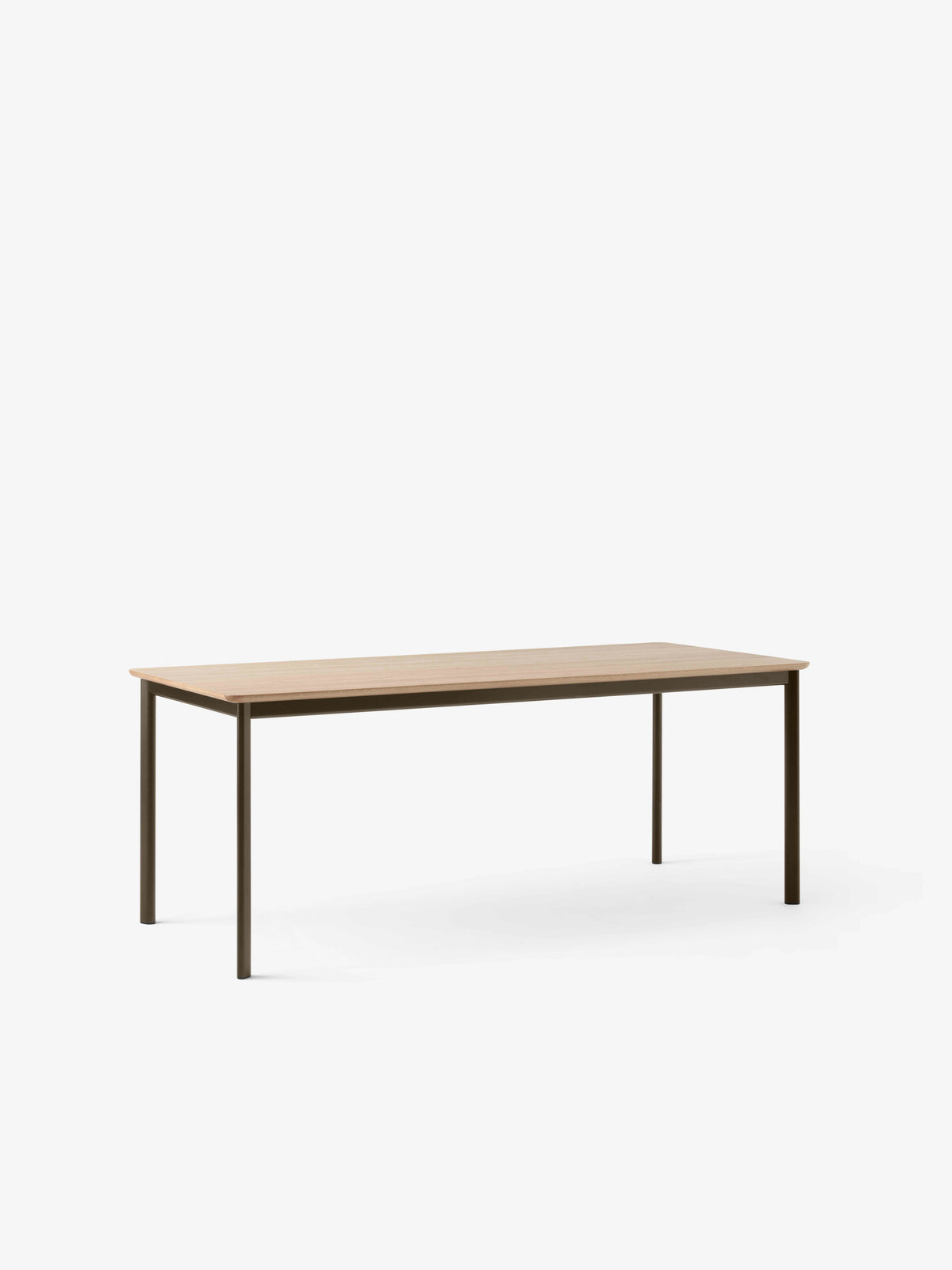 DRIP Oak Table with Brown Base