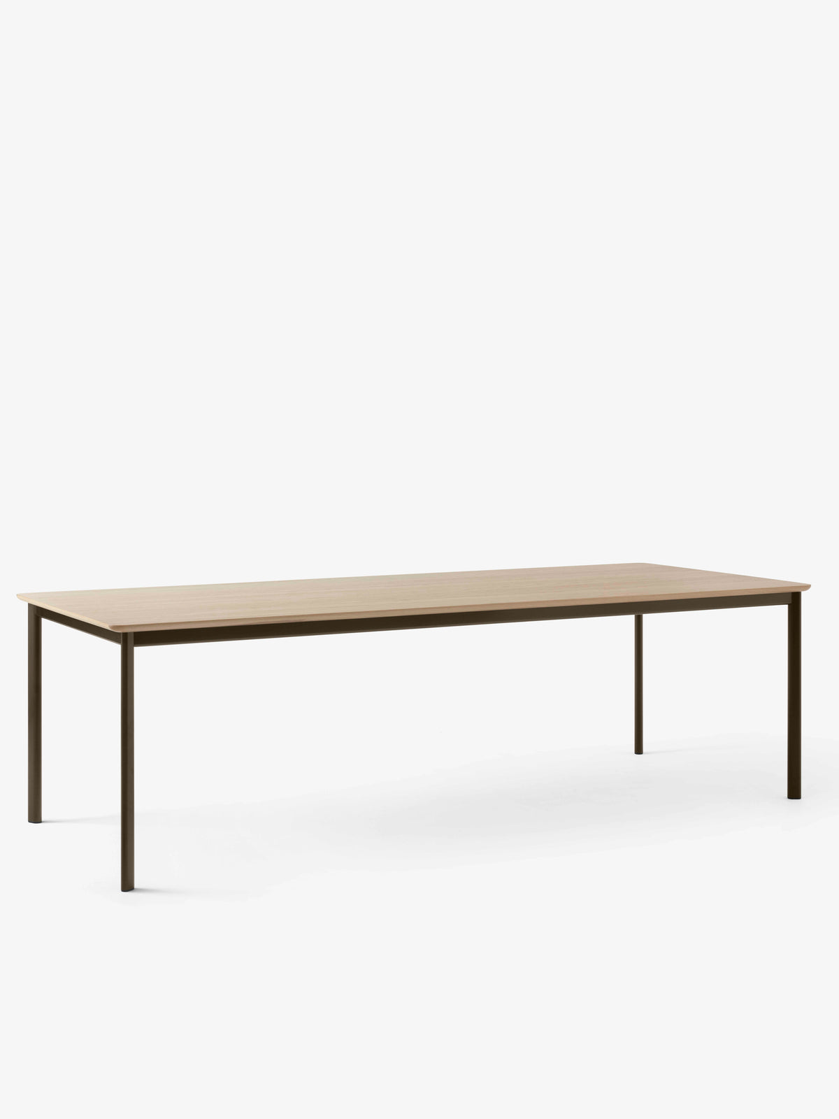 DRIP Oak Table with Brown Base
