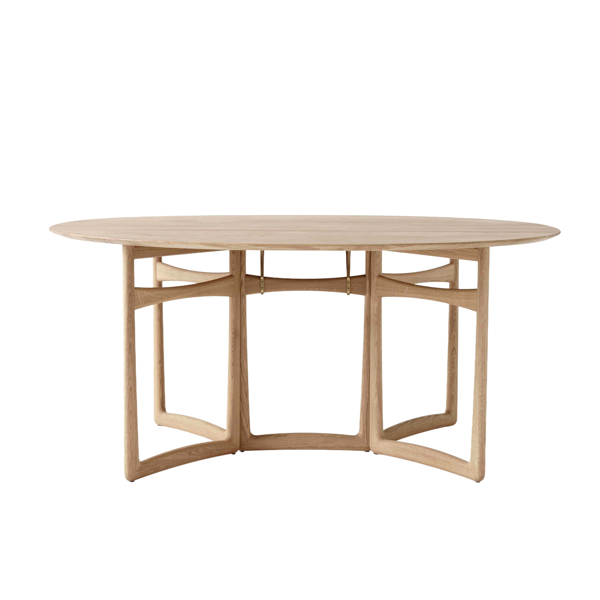 Round Folding Table DROP LEAF HM6 oiled oak wood