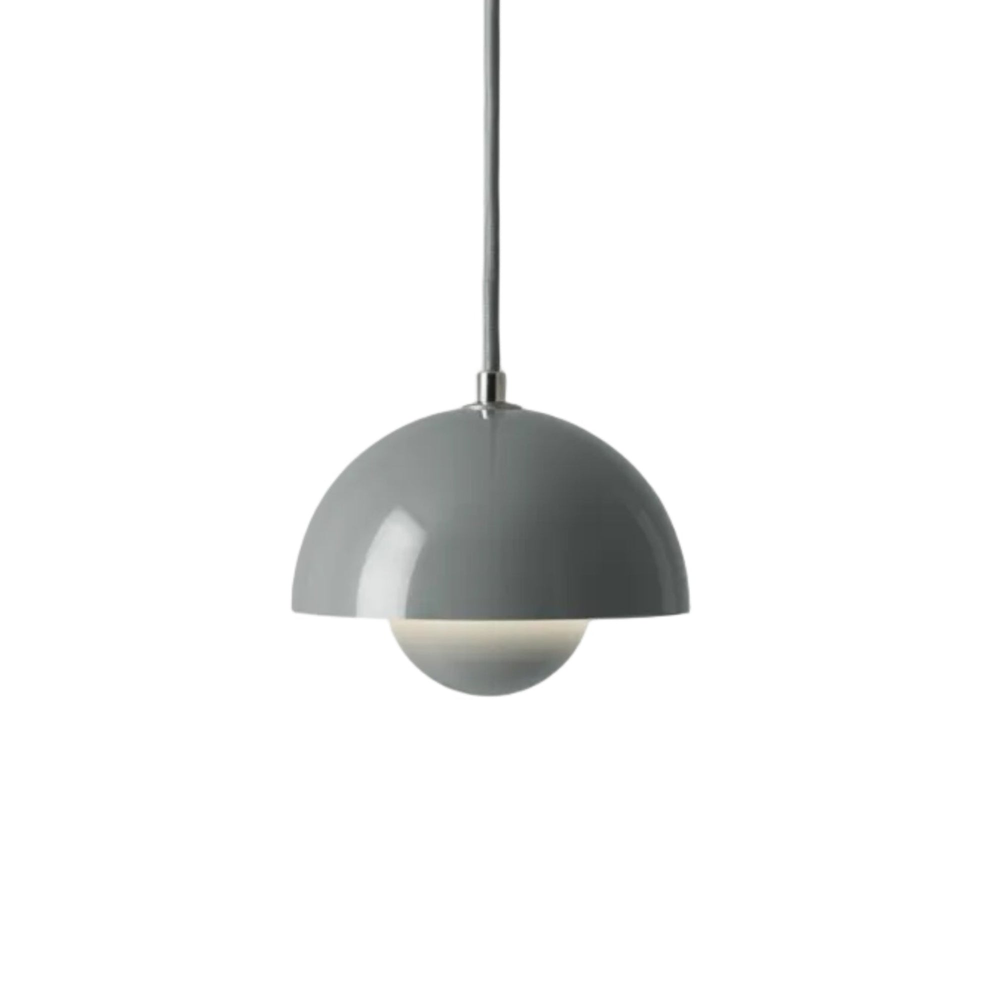 FLOWERPOT pendant lamp in gray-blue