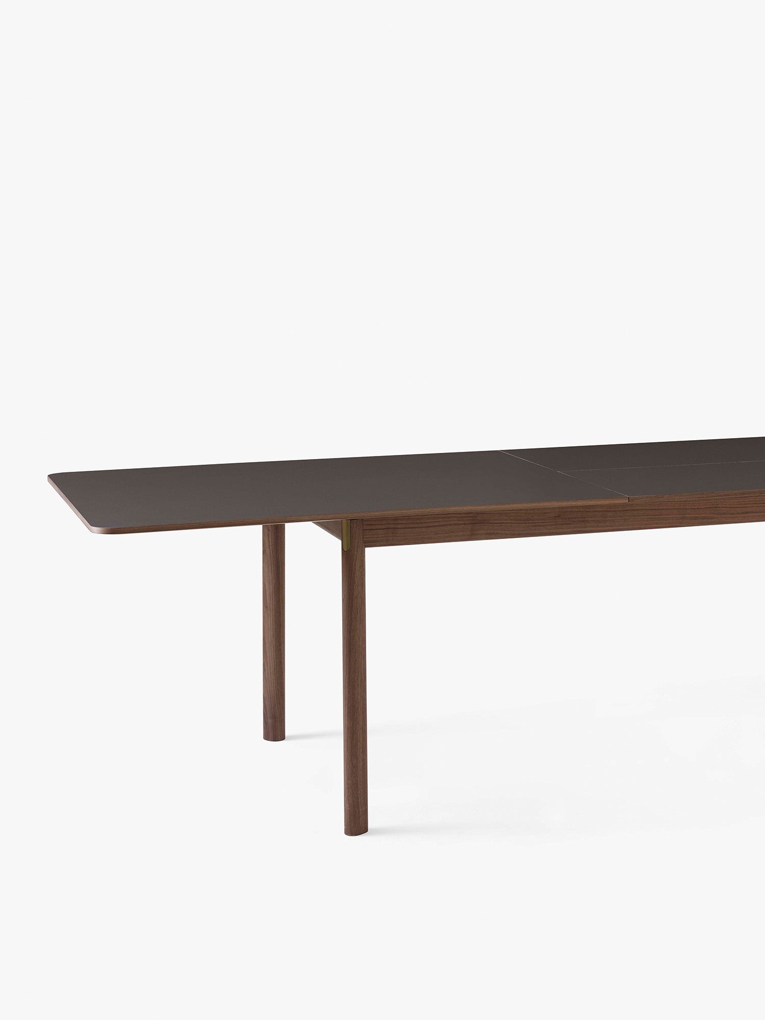 PATCH extendable table beige laminated top with oak base