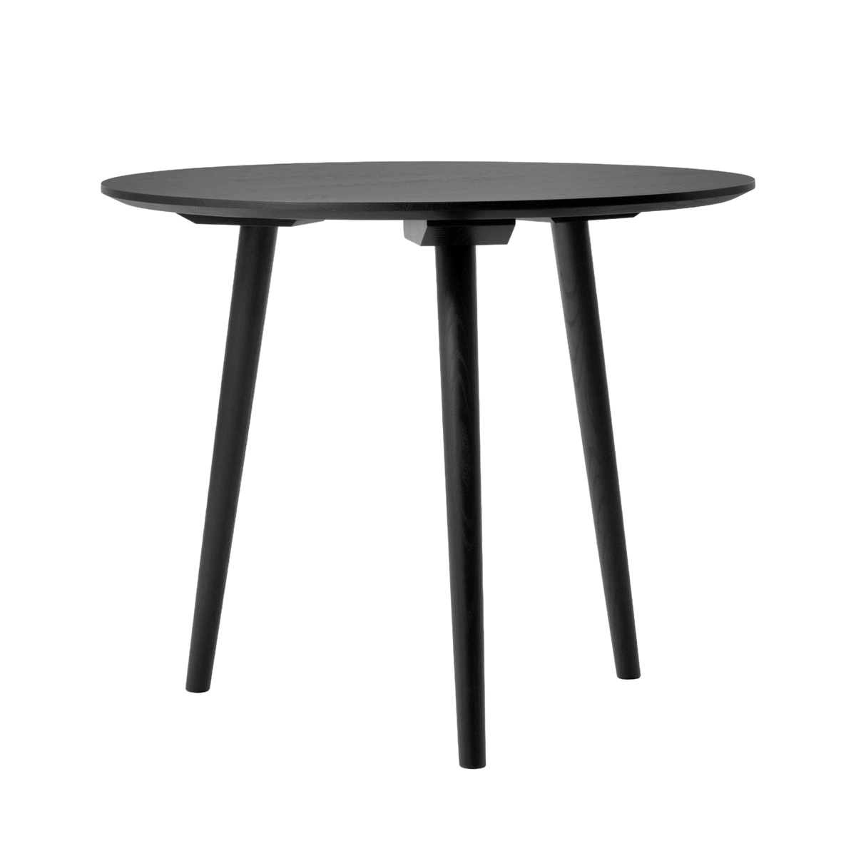 IN BETWEEN Round Table Black Lacquered Oak