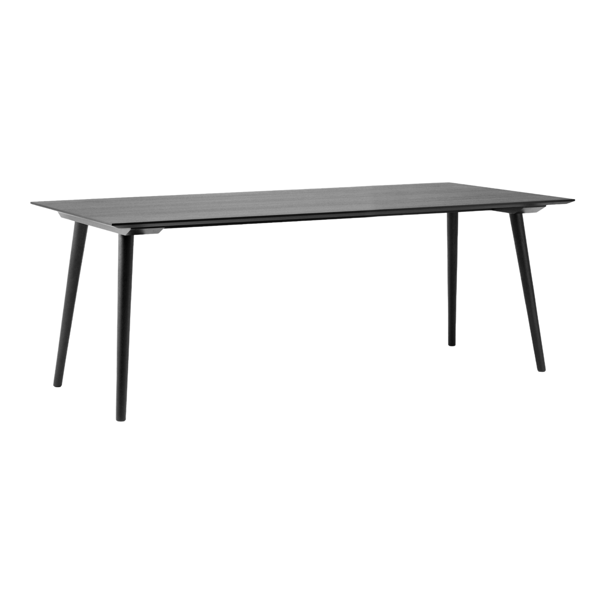 IN BETWEEN table black lacquered oak