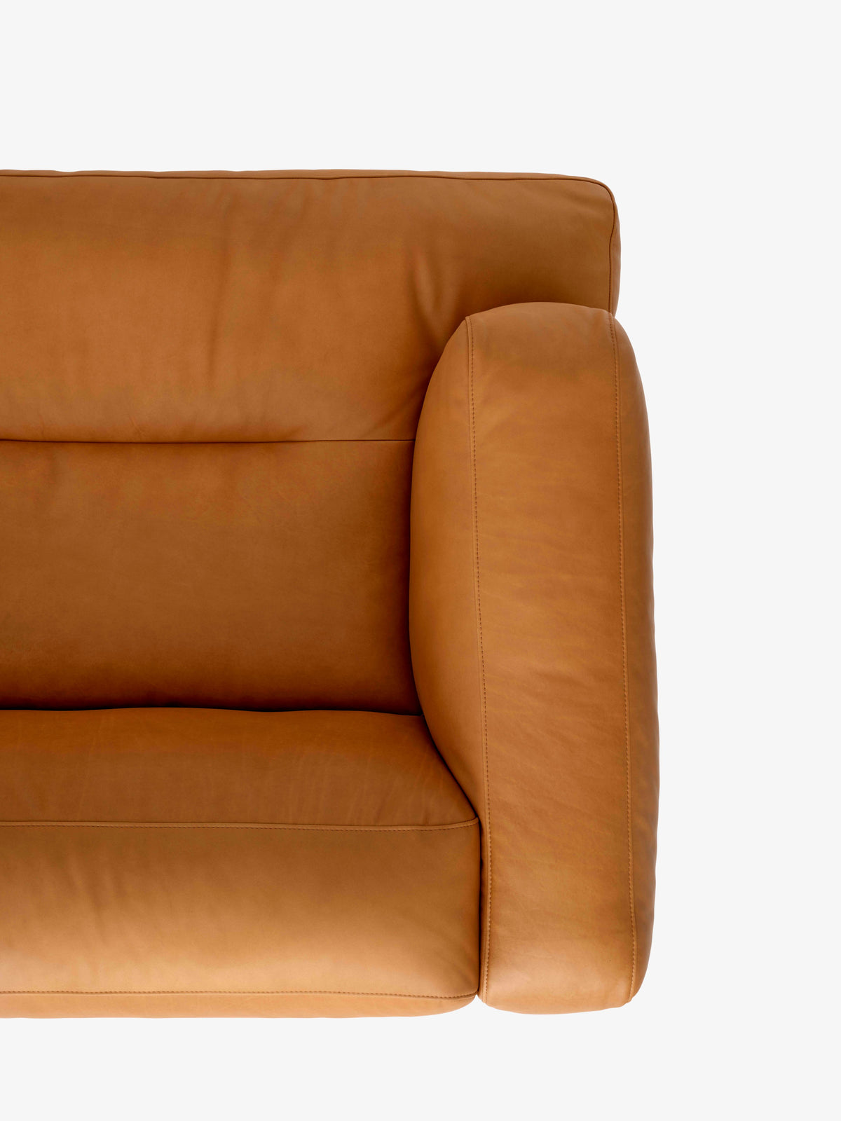 3-Seater Sofa INLAND AV23 upholstered with black base
