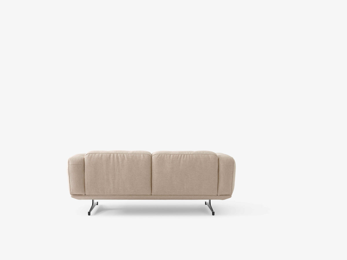 2-Seater Sofa INLAND AV22 upholstered with black base