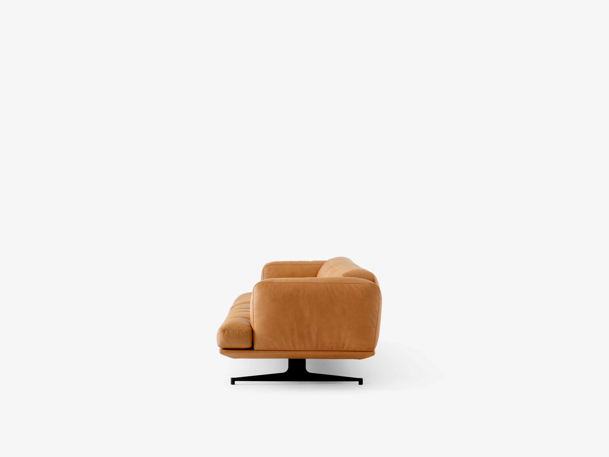 3-Seater Sofa INLAND AV23 upholstered with black base