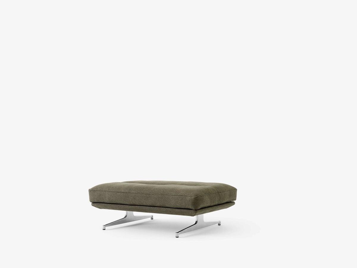 Pouf INLAND AV32 upholstered with an aluminum base