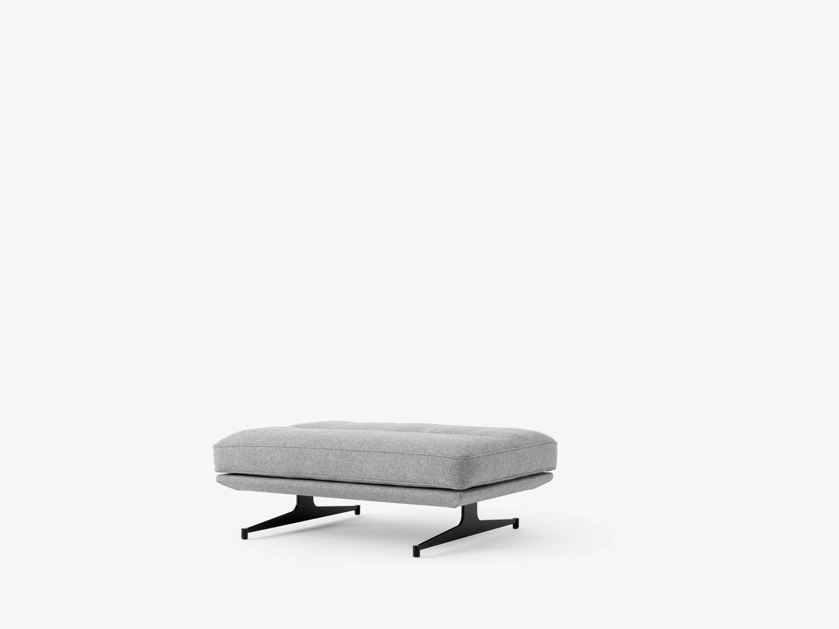 Pouf INLAND AV32 upholstered with a black base