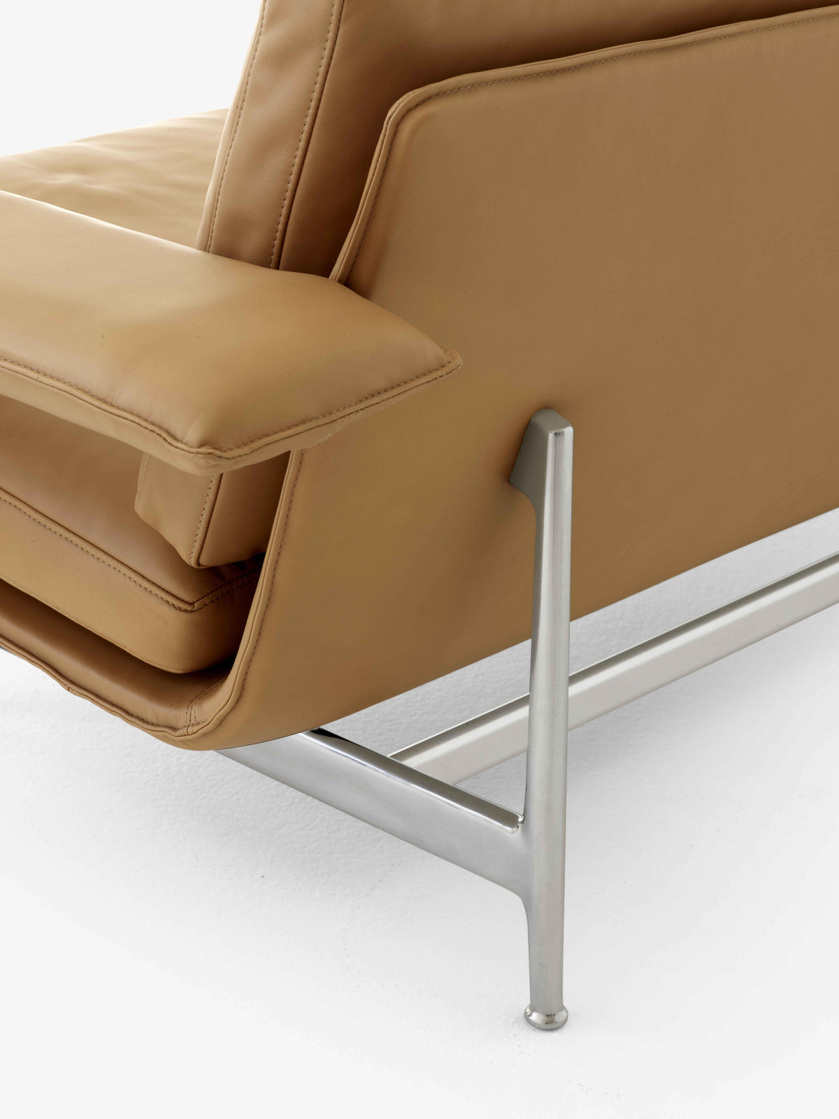 MEANTIME AV30 upholstered 2-seater sofa with aluminum base