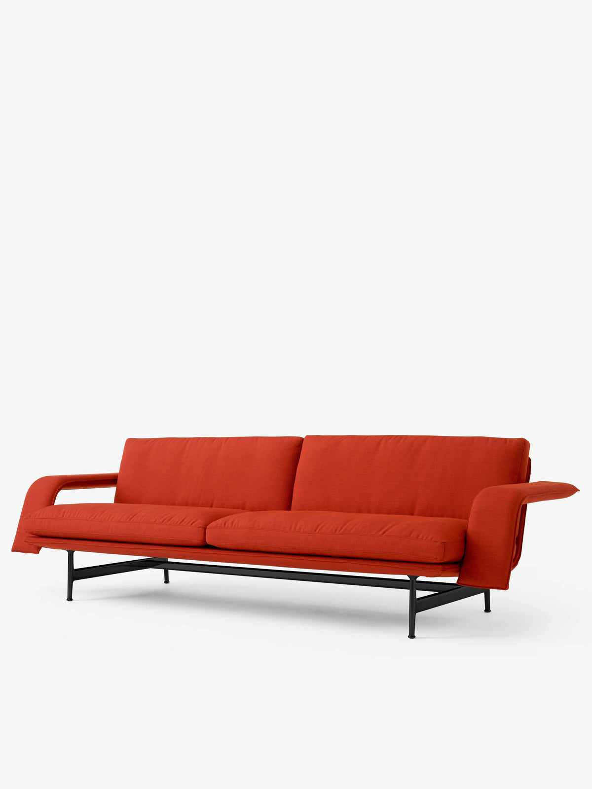 3-Seater Sofa MEANTIME AV31 upholstered with a black base