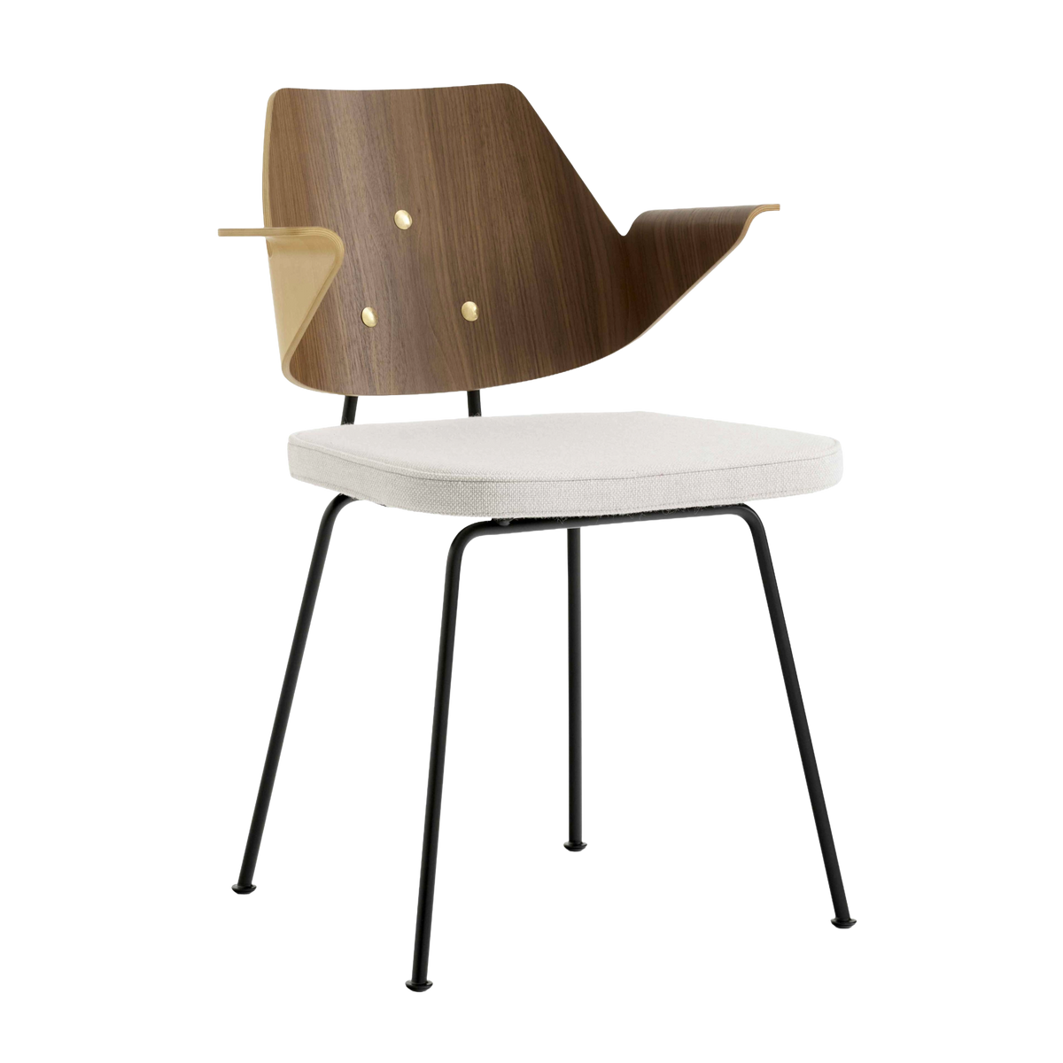 RFH RD7 Upholstered Chair with Wood and Black Base