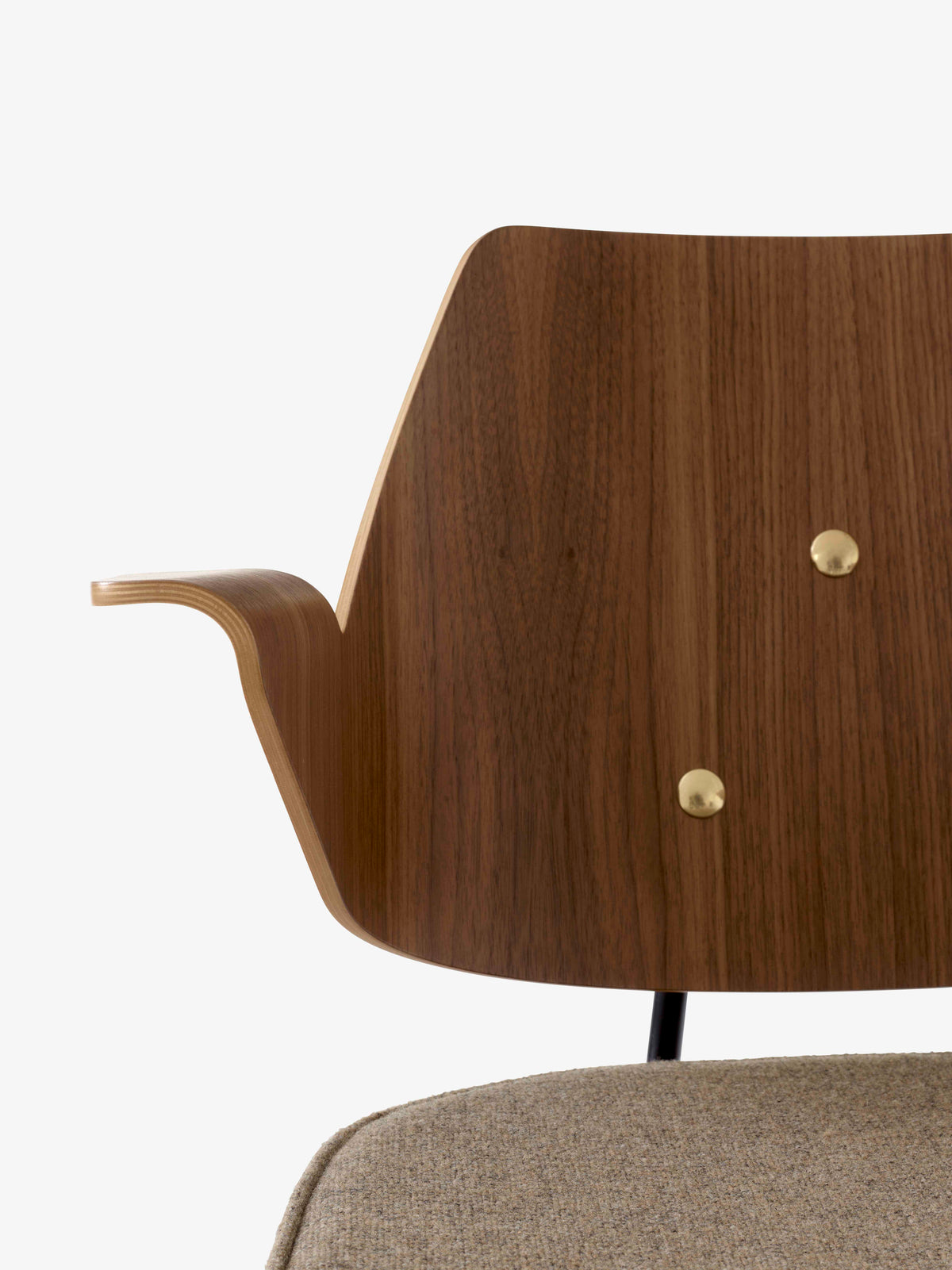 RFH RD7 Upholstered Chair with Wood and Black Base
