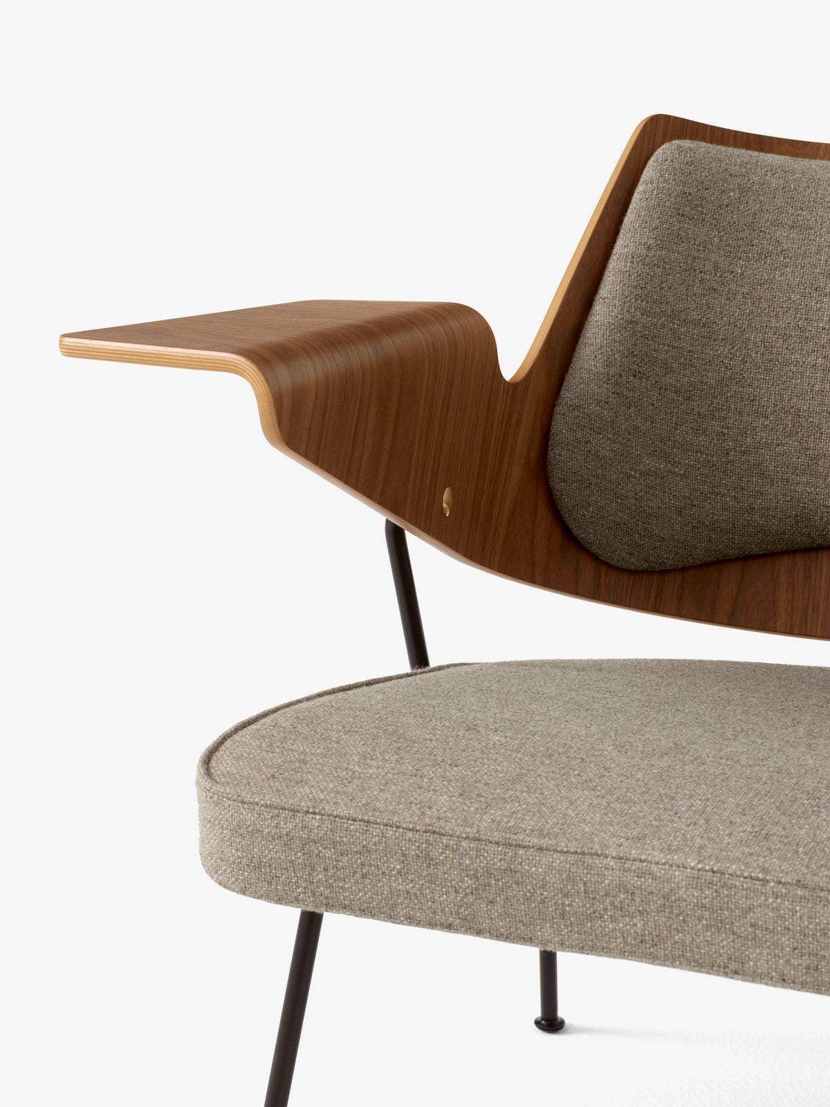 RFH RD8 Armchair upholstered with wood and black base