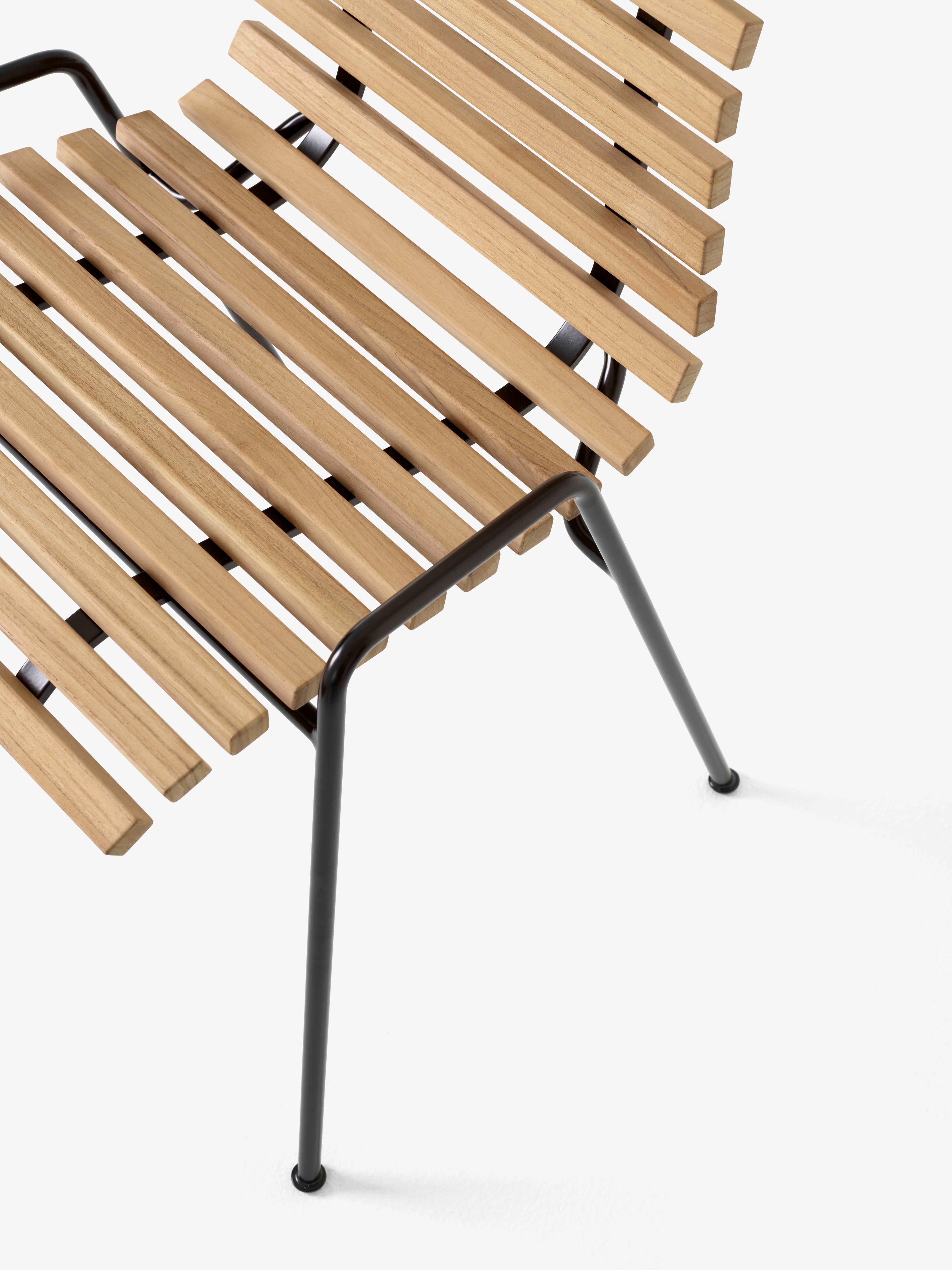 RFH RD4 Outdoor Chair in Teak Wood with Black Base