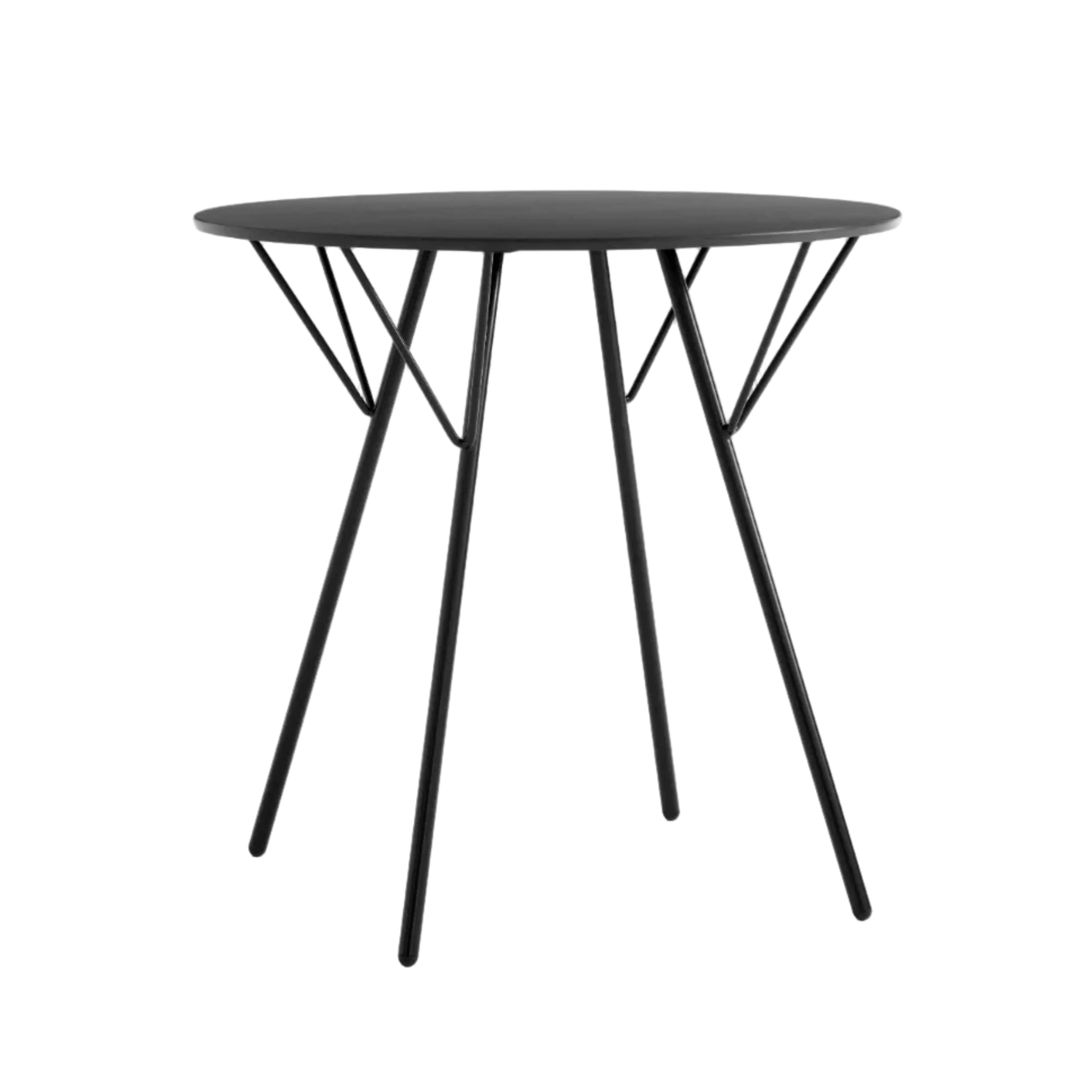 RFH round outdoor table in black