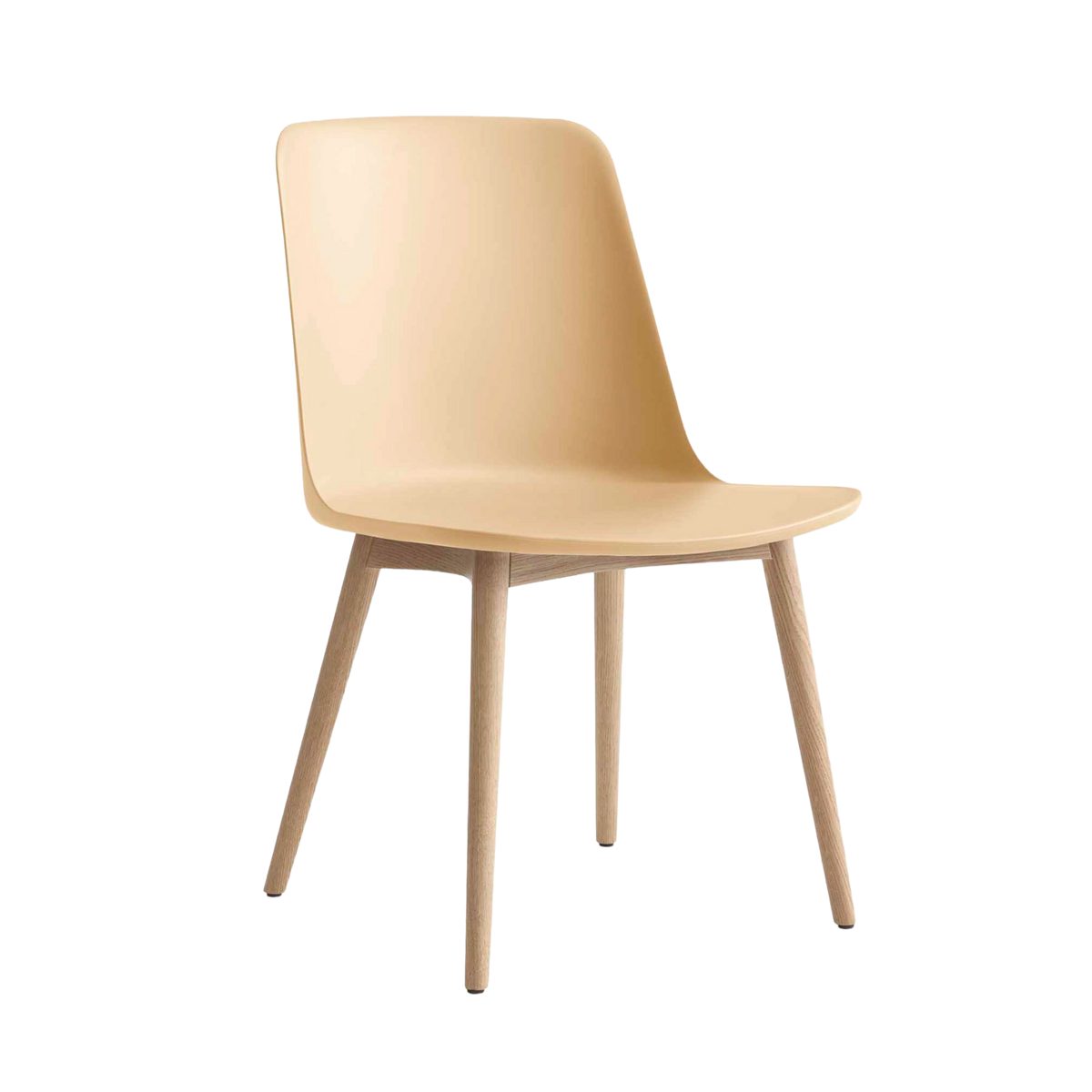 RELY HW71 Chair in Sand with Oak Base