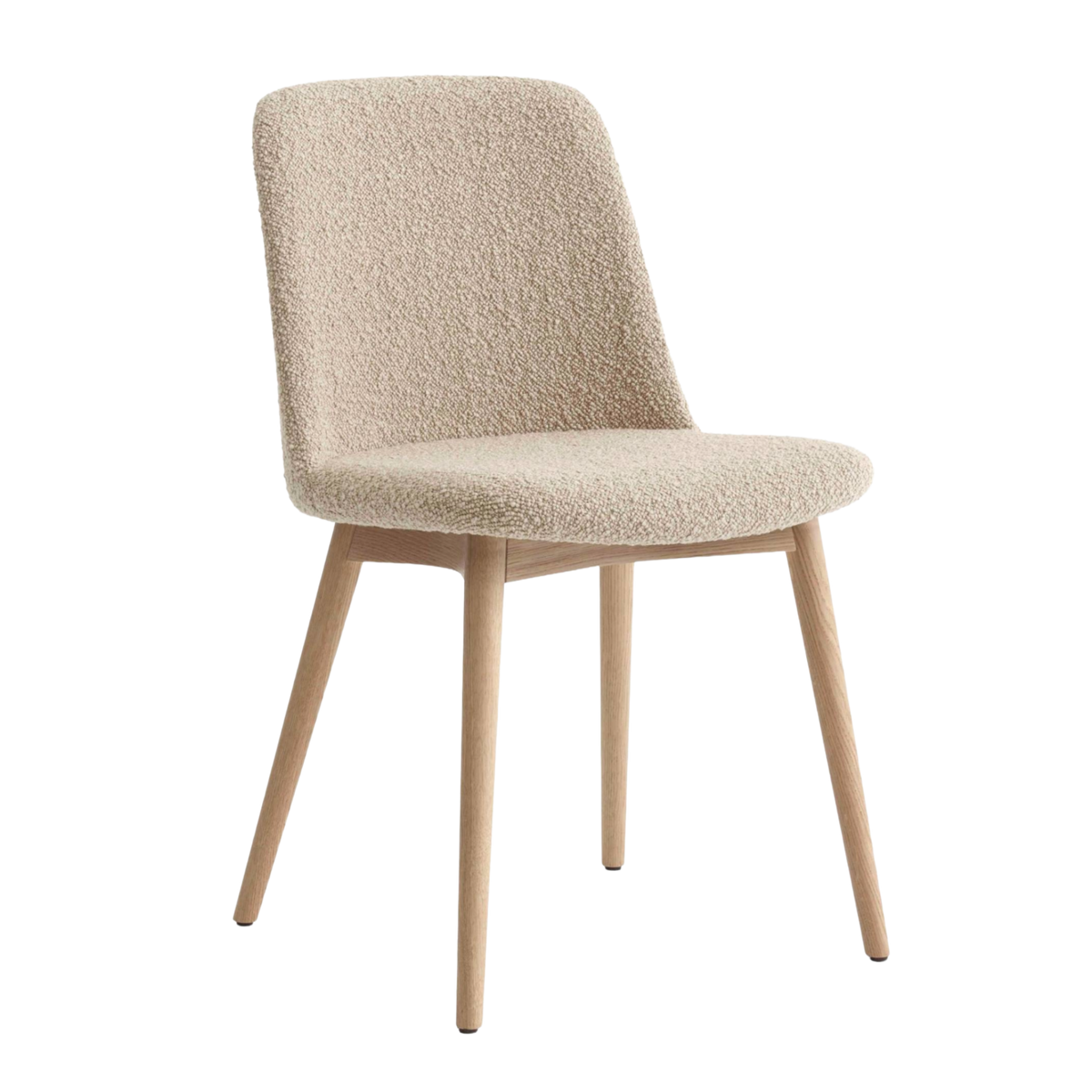 RELY HW73 Upholstered Chair with Oak Base