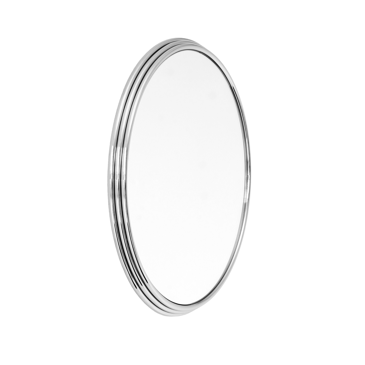 Round wall mirror SILLON with a steel frame