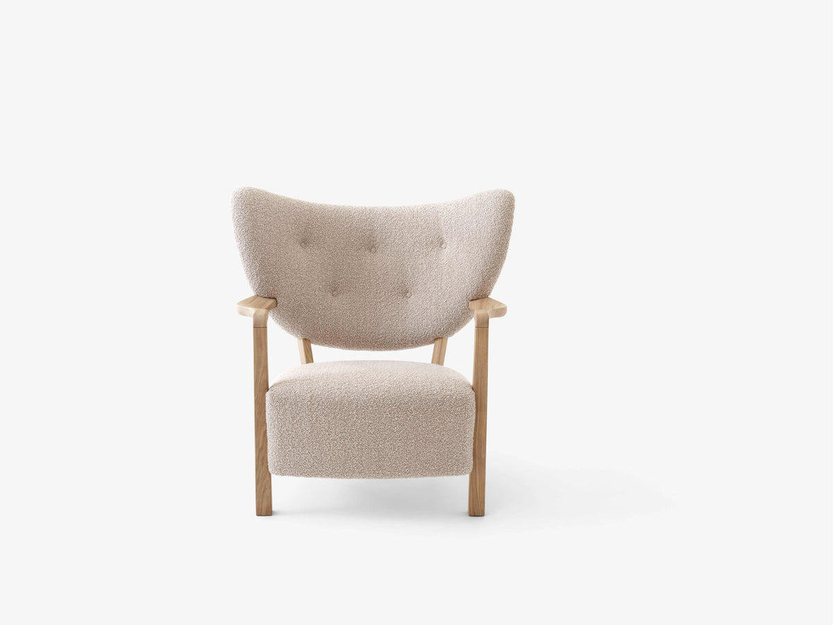 Upholstered WULFF ATD2 Armchair with Oak Base