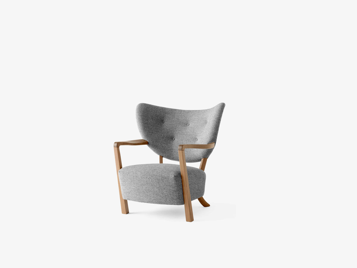 Upholstered WULFF ATD2 Armchair with Oak Base