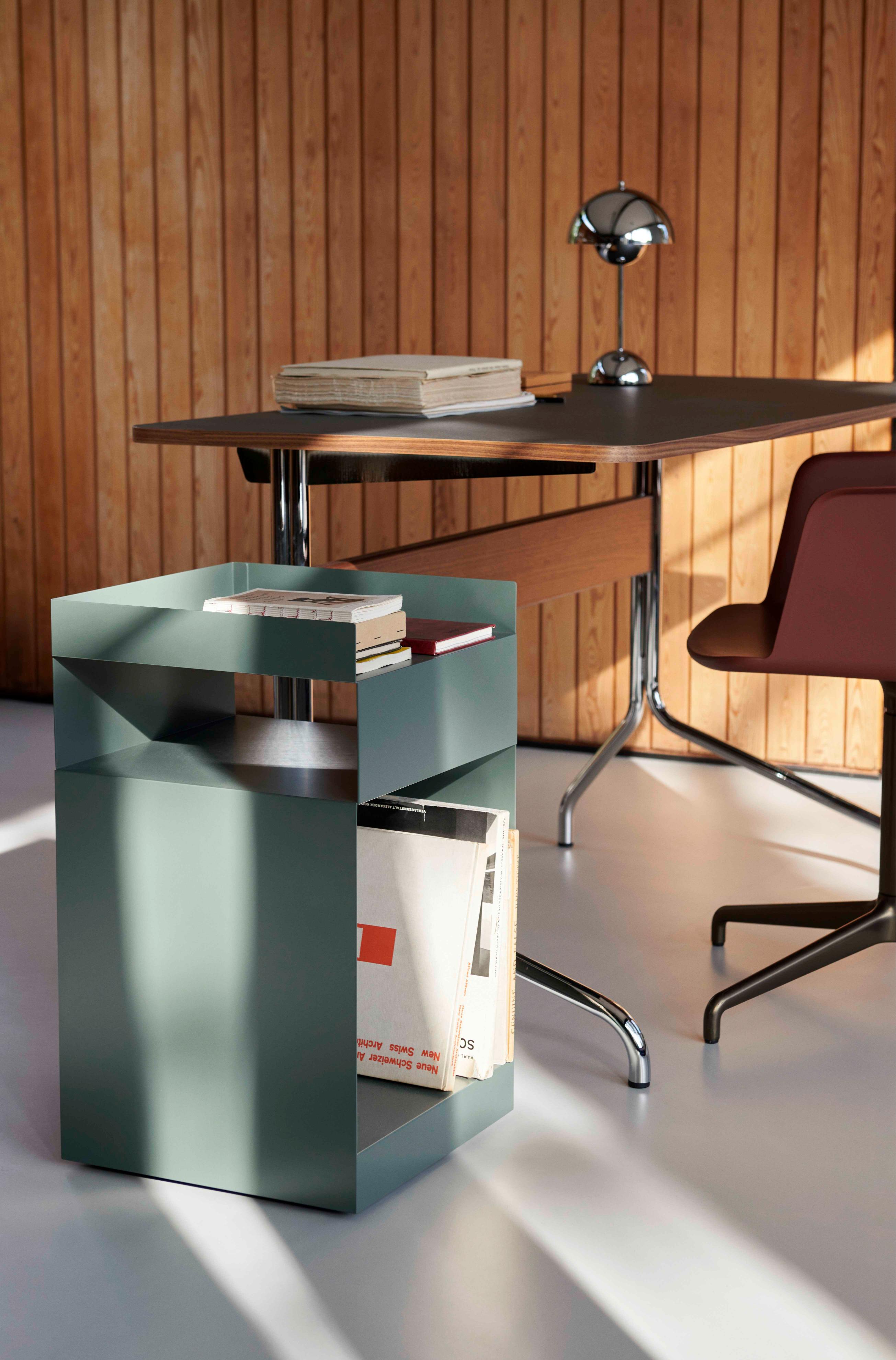 Rotate SC73 Rolling Cabinet, Wine Red