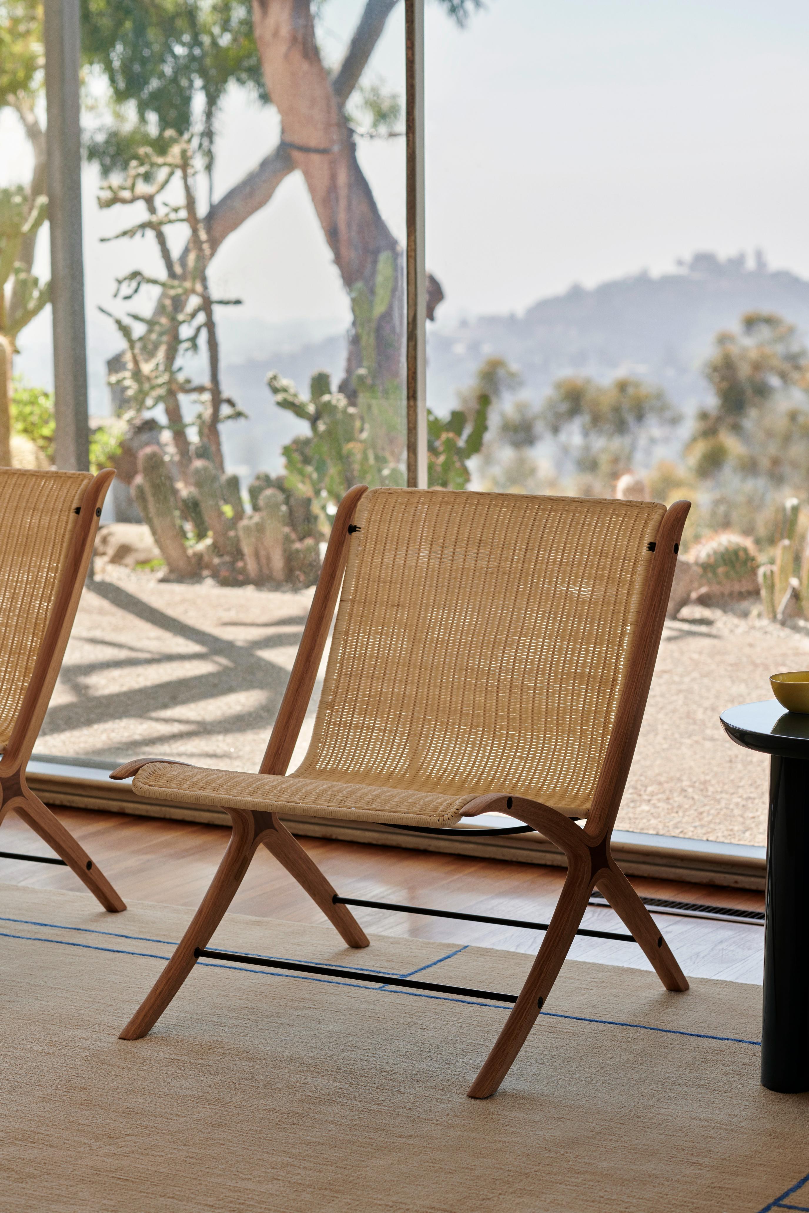 Chair X HM10 rattan seat with wooden base