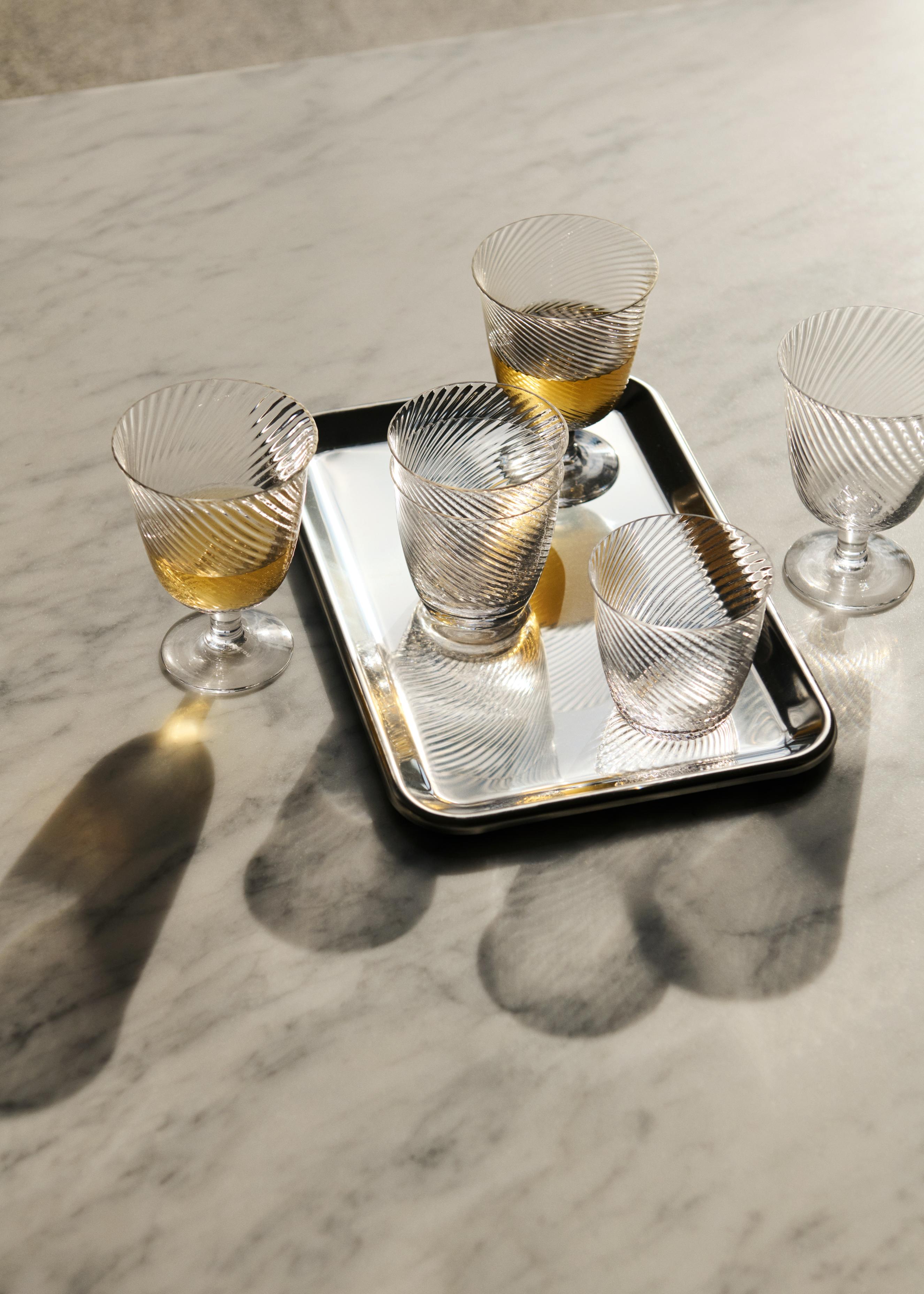 Square Coffee Table SETT LN13 with Smoky Glass Top and Chrome Base