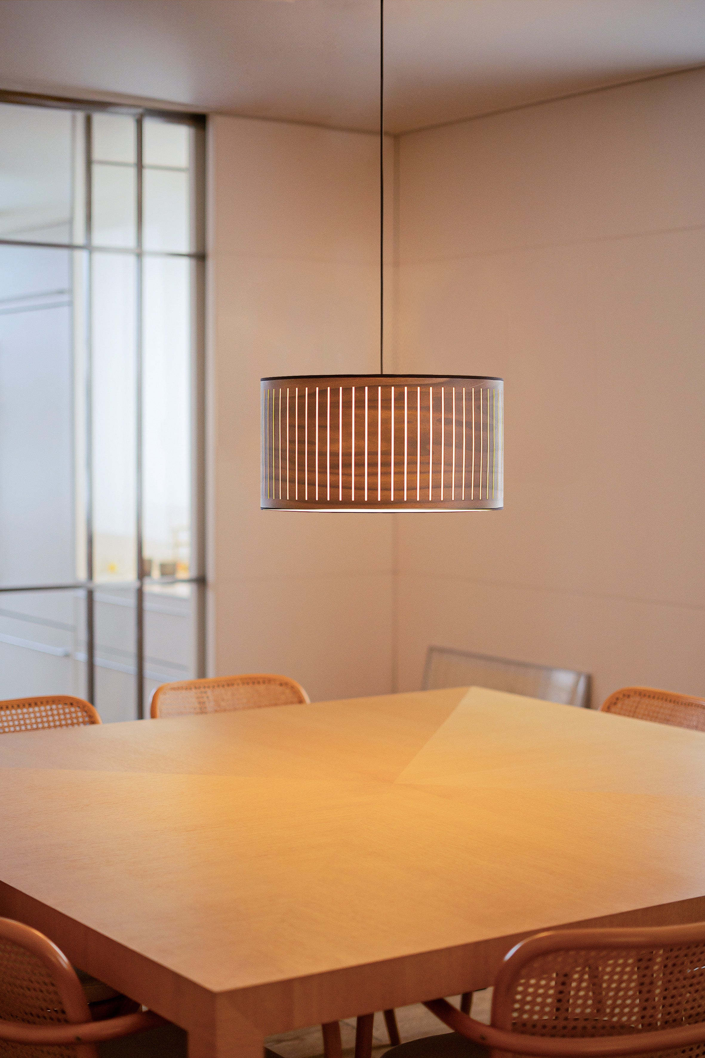 AUTUMN walnut wood pendant lamp