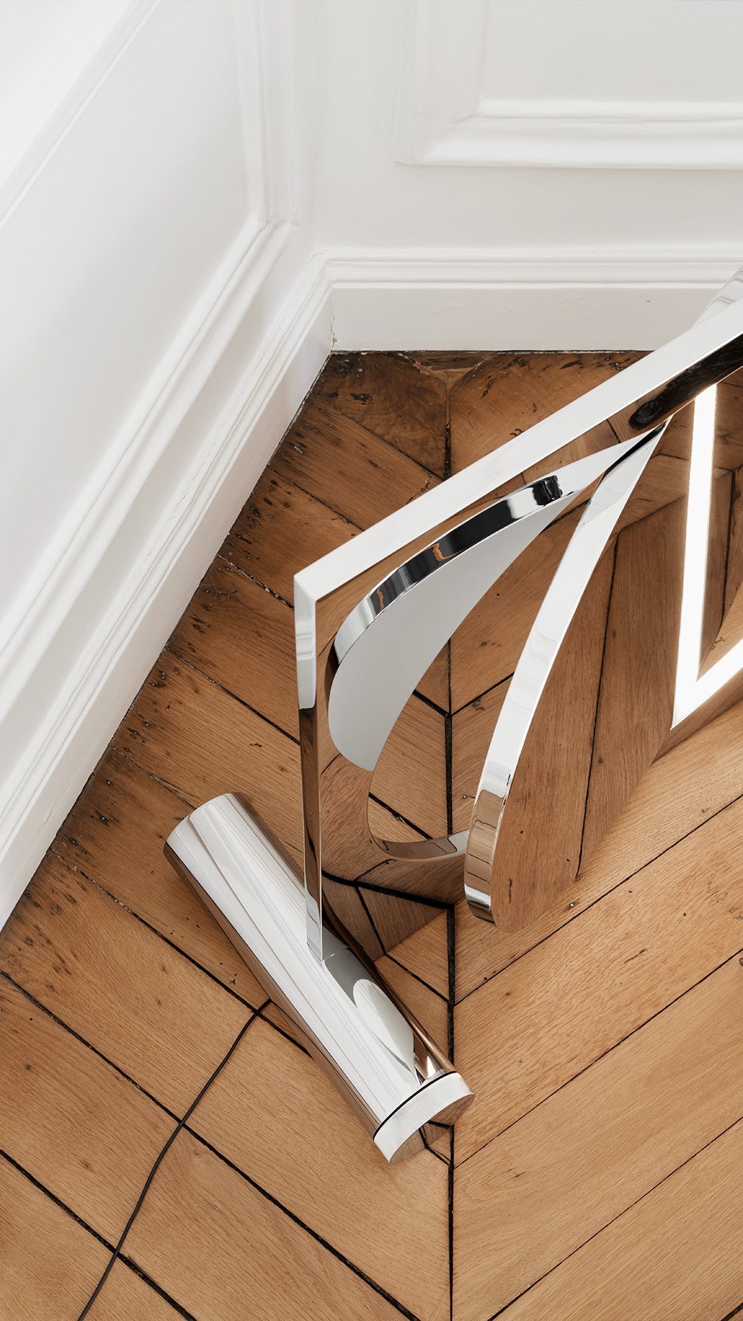 Stehlampe MOONSETTER verchromt