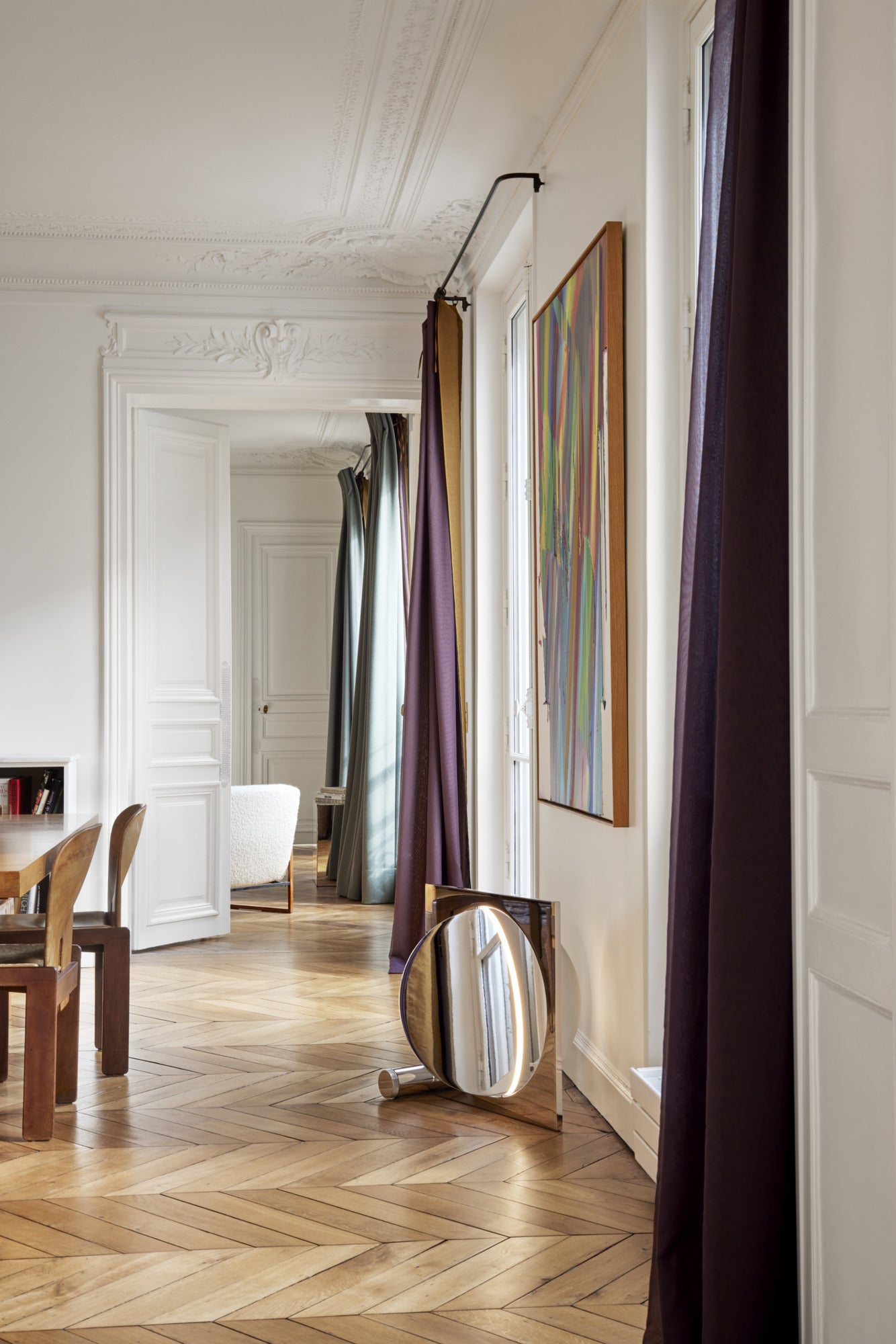 Stehlampe MOONSETTER verchromt