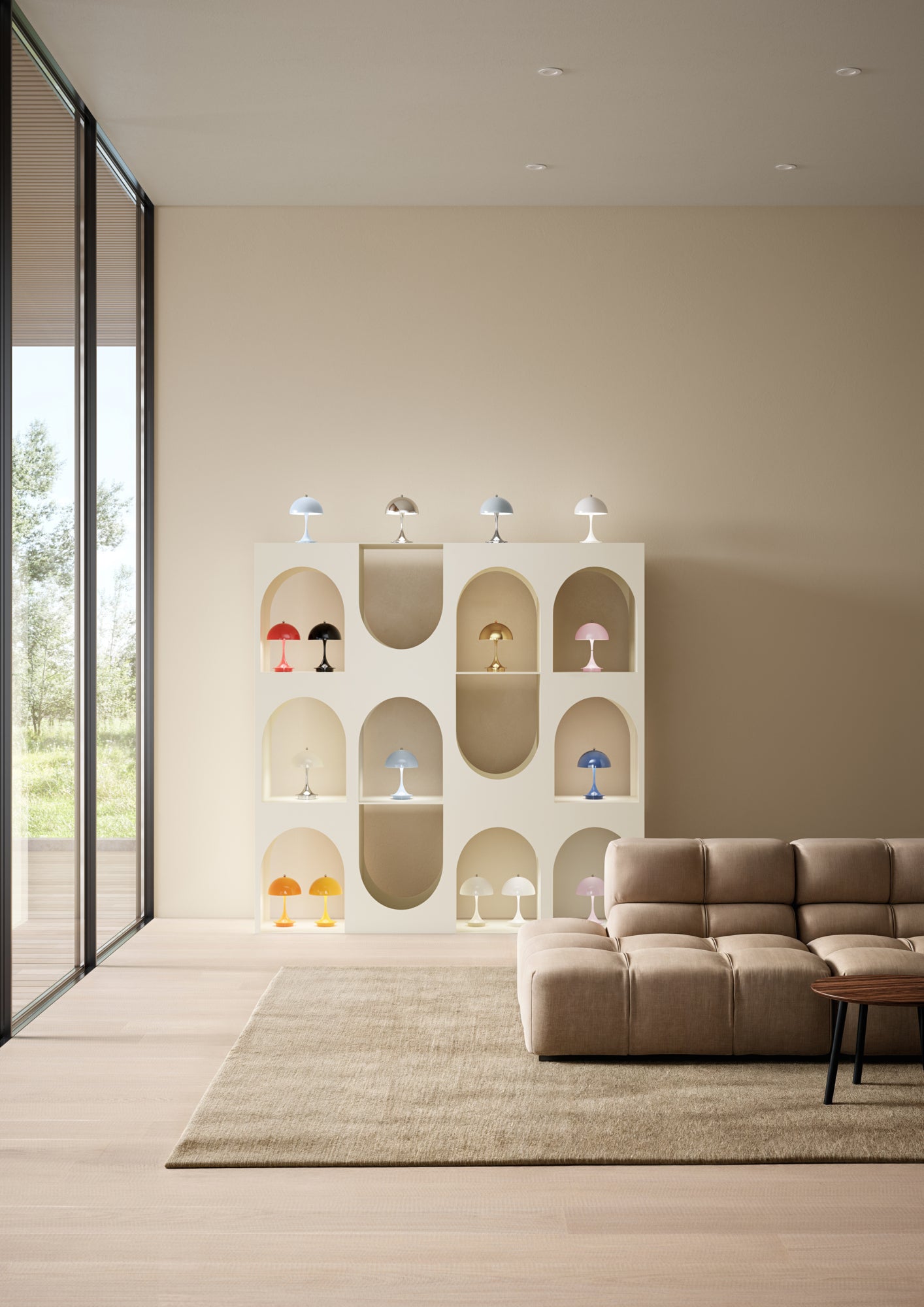 Lampa przenośna PANTHELLA 160 chromowany