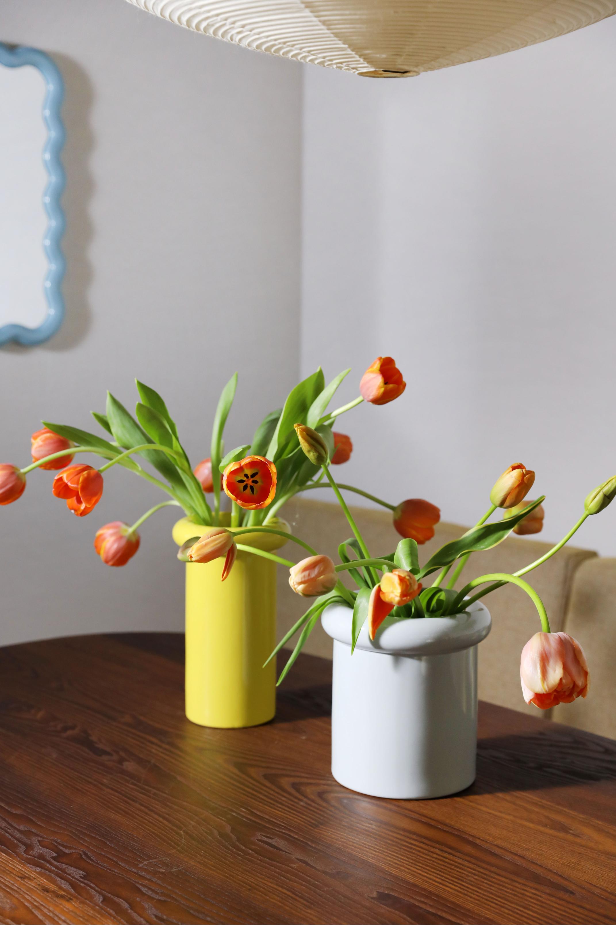 TURBAN vase yellow