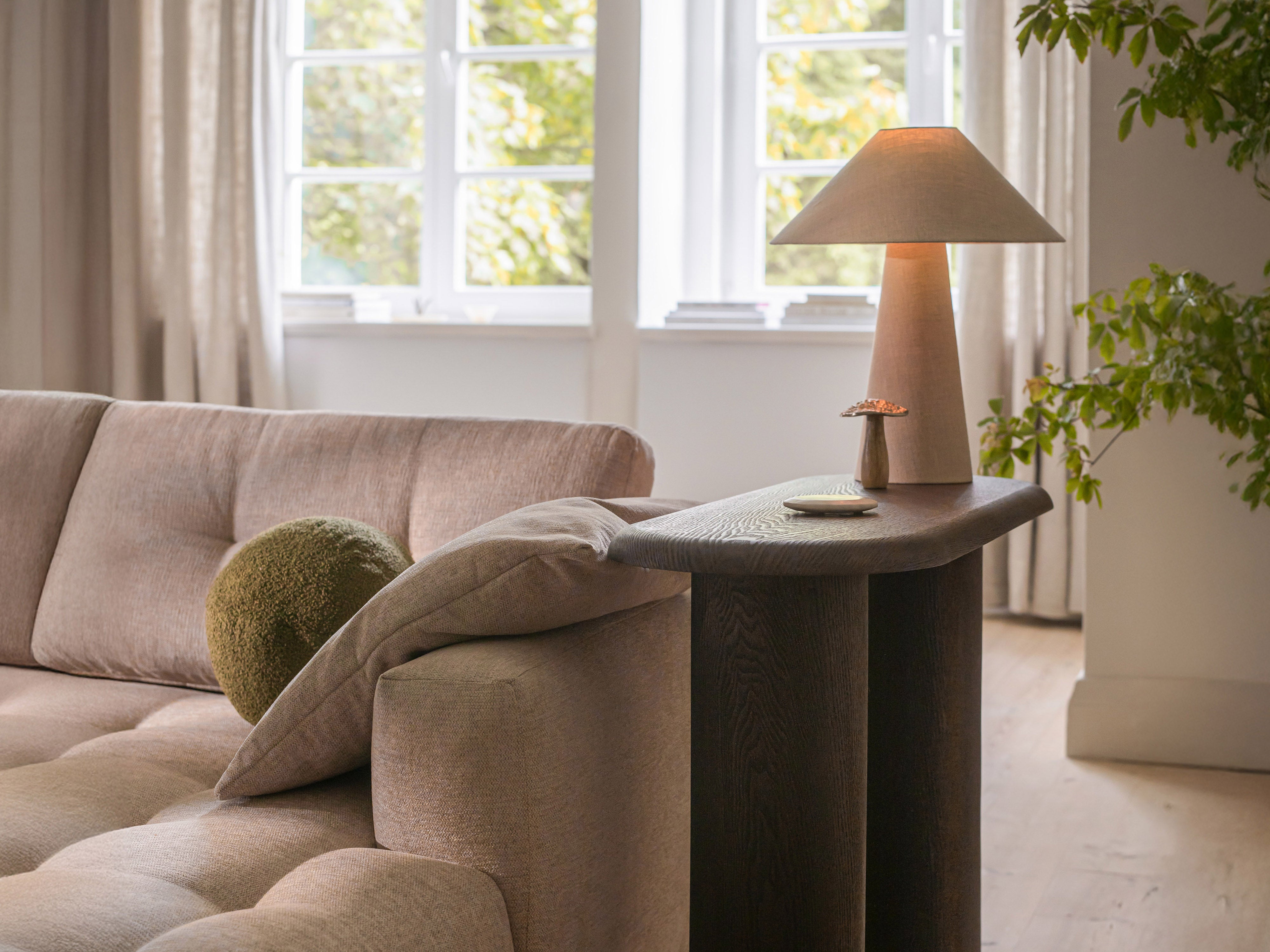 Symmetrical Corner Sofa BEMY Coral Chenille