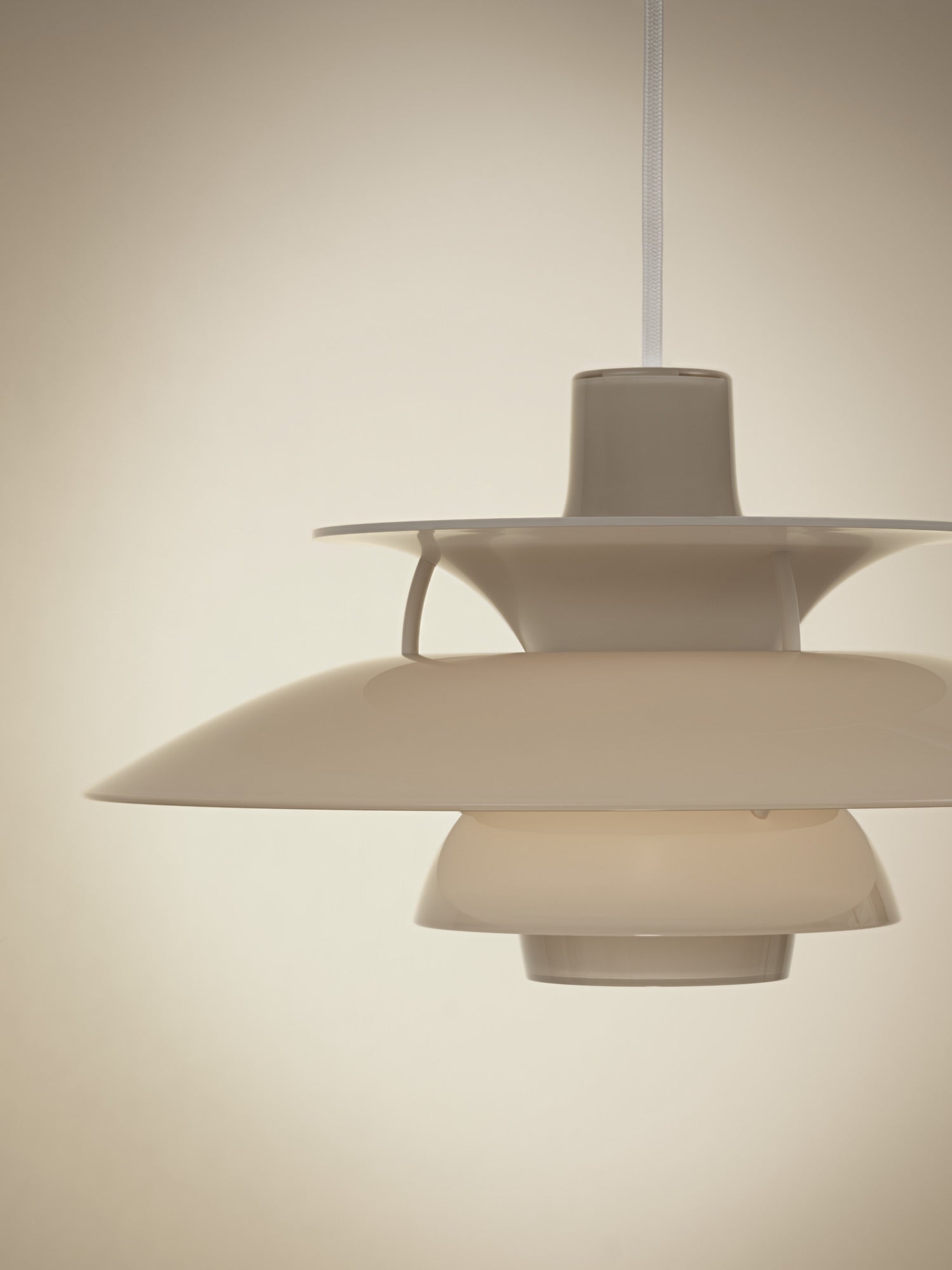 Hanging lamp PH 5 OPAL beige