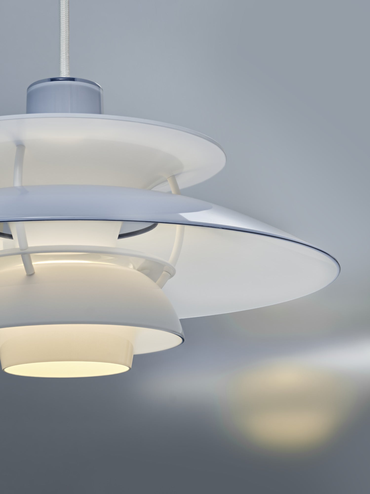 Hanging lamp PH 5 OPAL blue