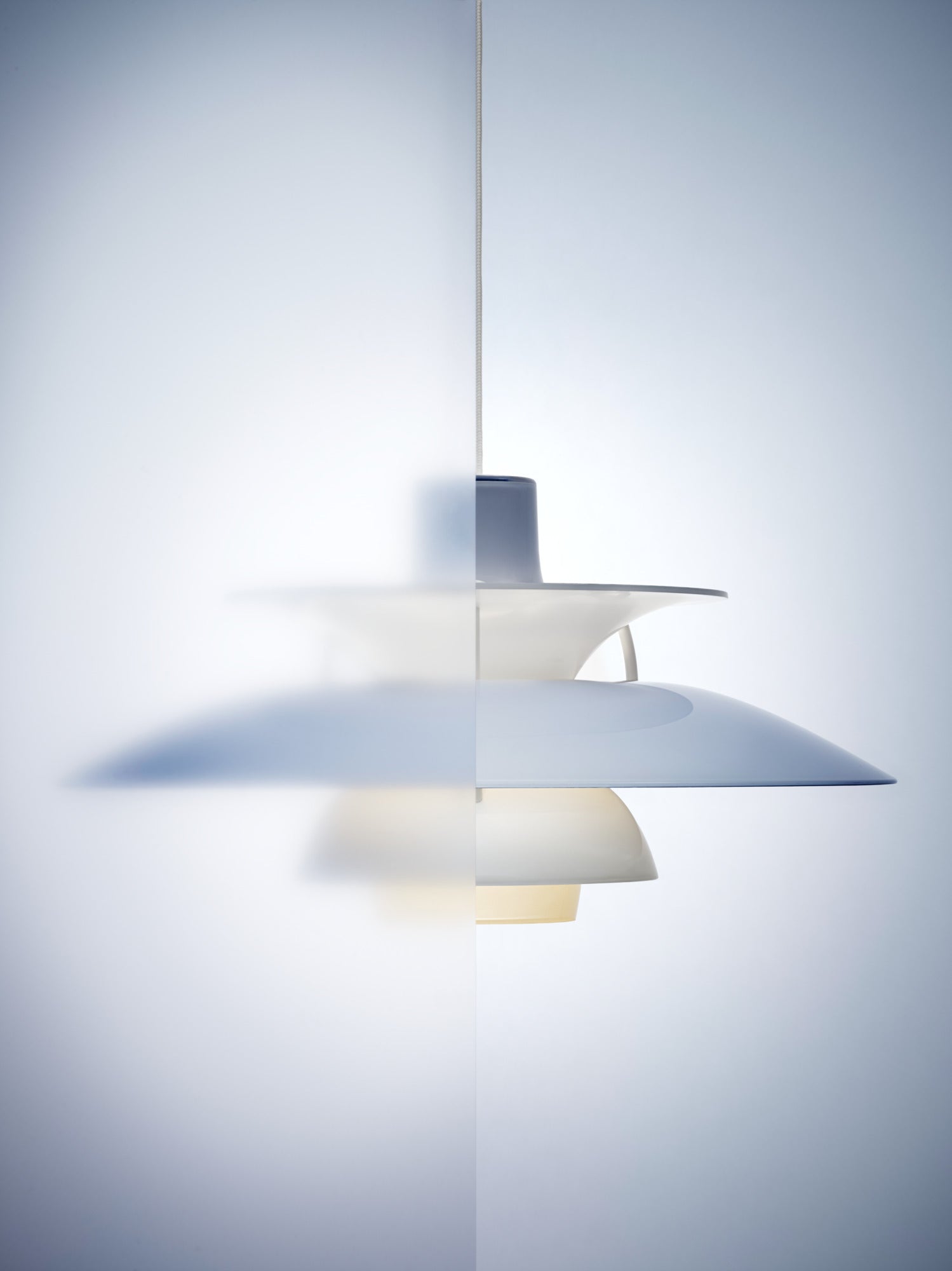 Hanging lamp PH 5 OPAL blue