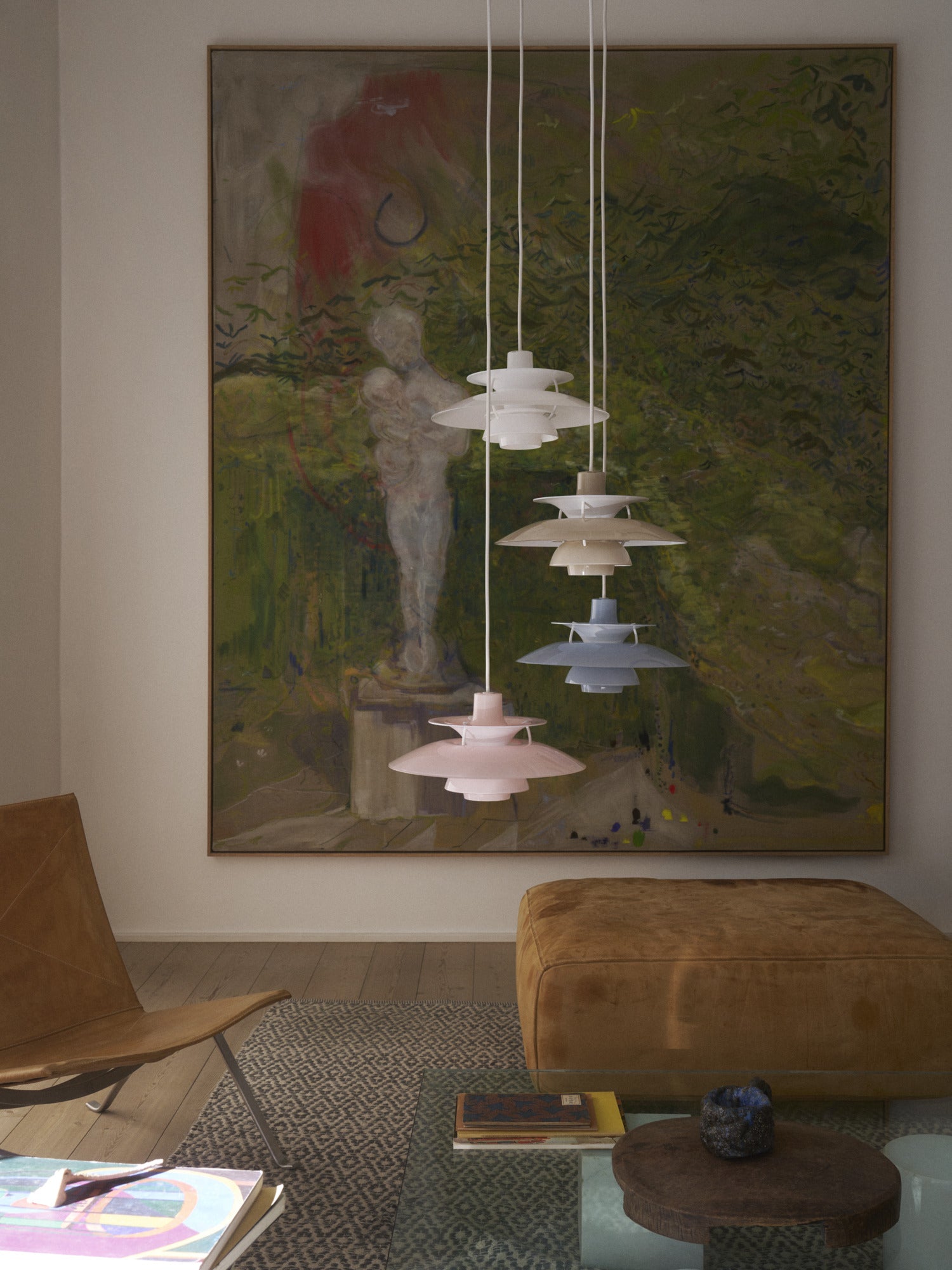 Hanging lamp PH 5 OPAL beige