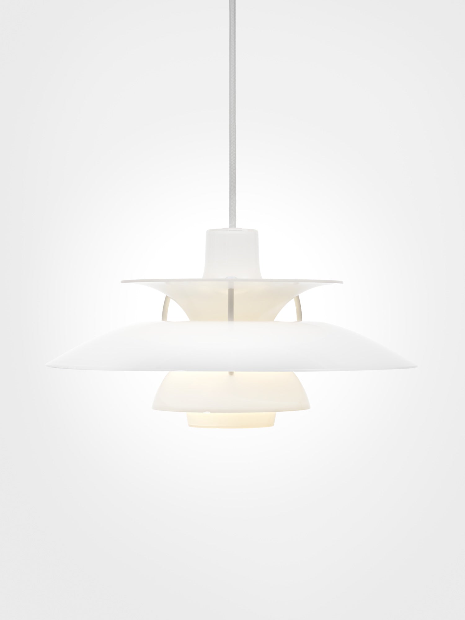 Hanging lamp PH 5 OPAL white