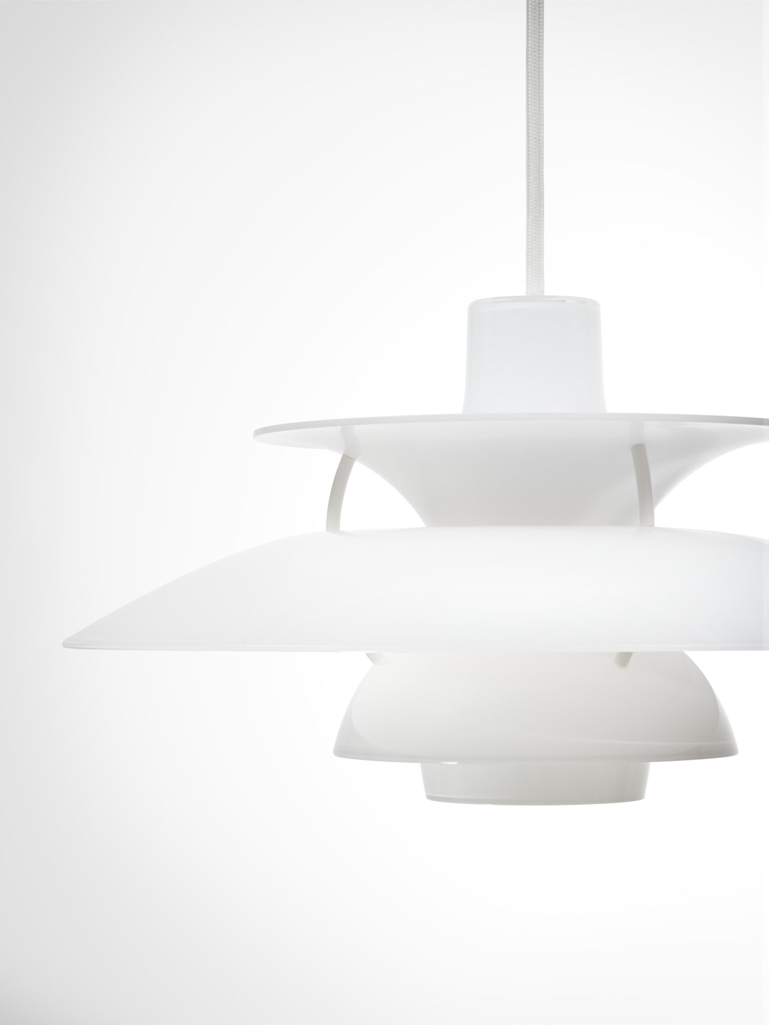 Hanging lamp PH 5 OPAL white