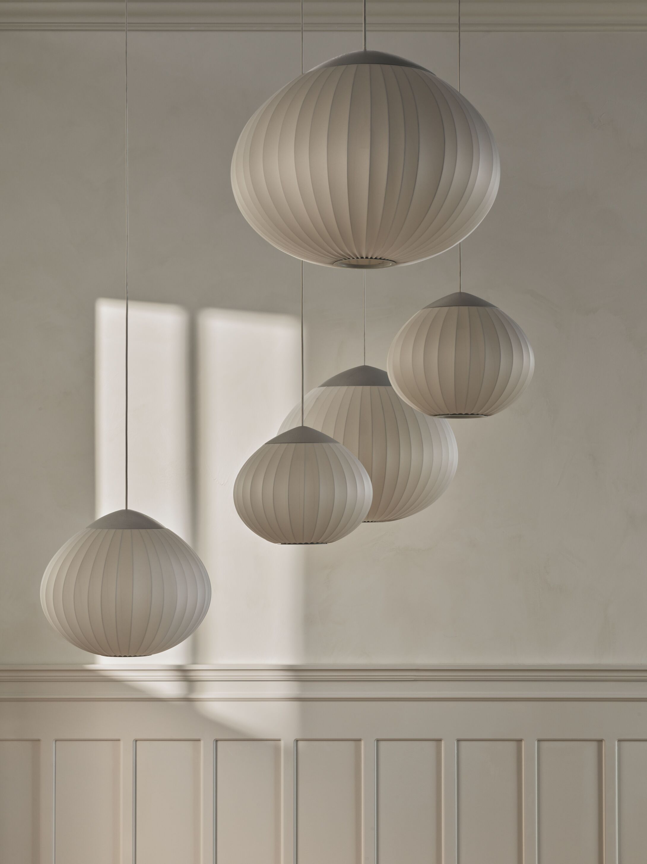ACORN beige ribbon hanging lamp