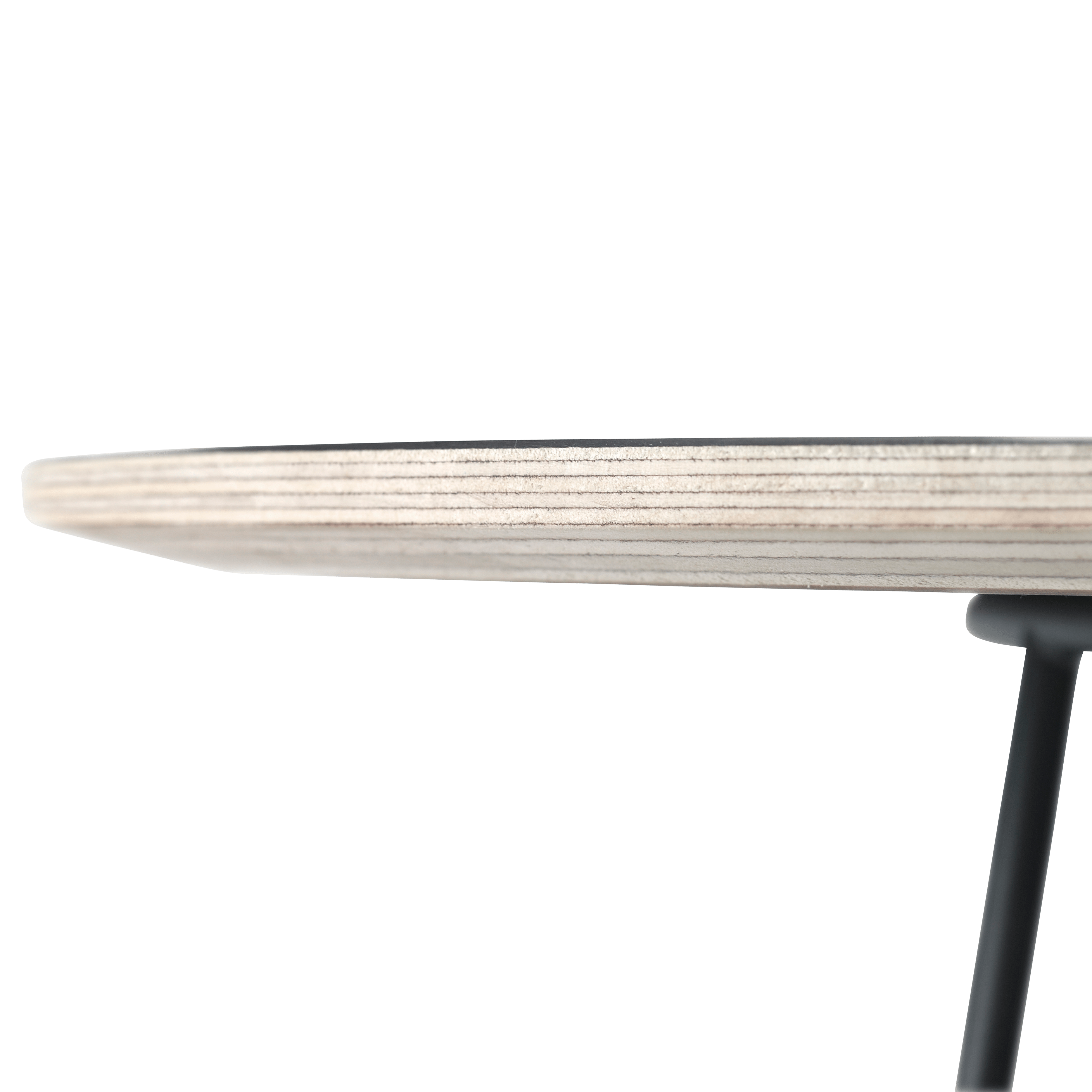 AIRY black coffee table with black base in nanolaminate