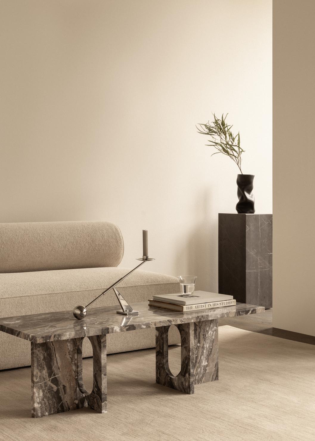 ANDROGYNE coffee table gray marble